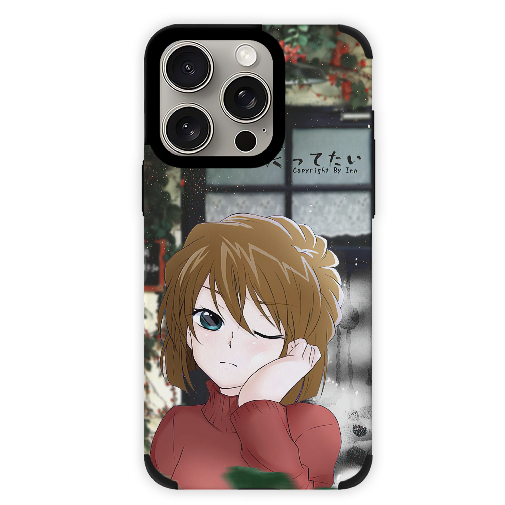 （画像用） 名探偵コナン Detective Conan 【iPhone15ProMax対応】 PUレザー スマホケース 耐衝撃＆黄変防止