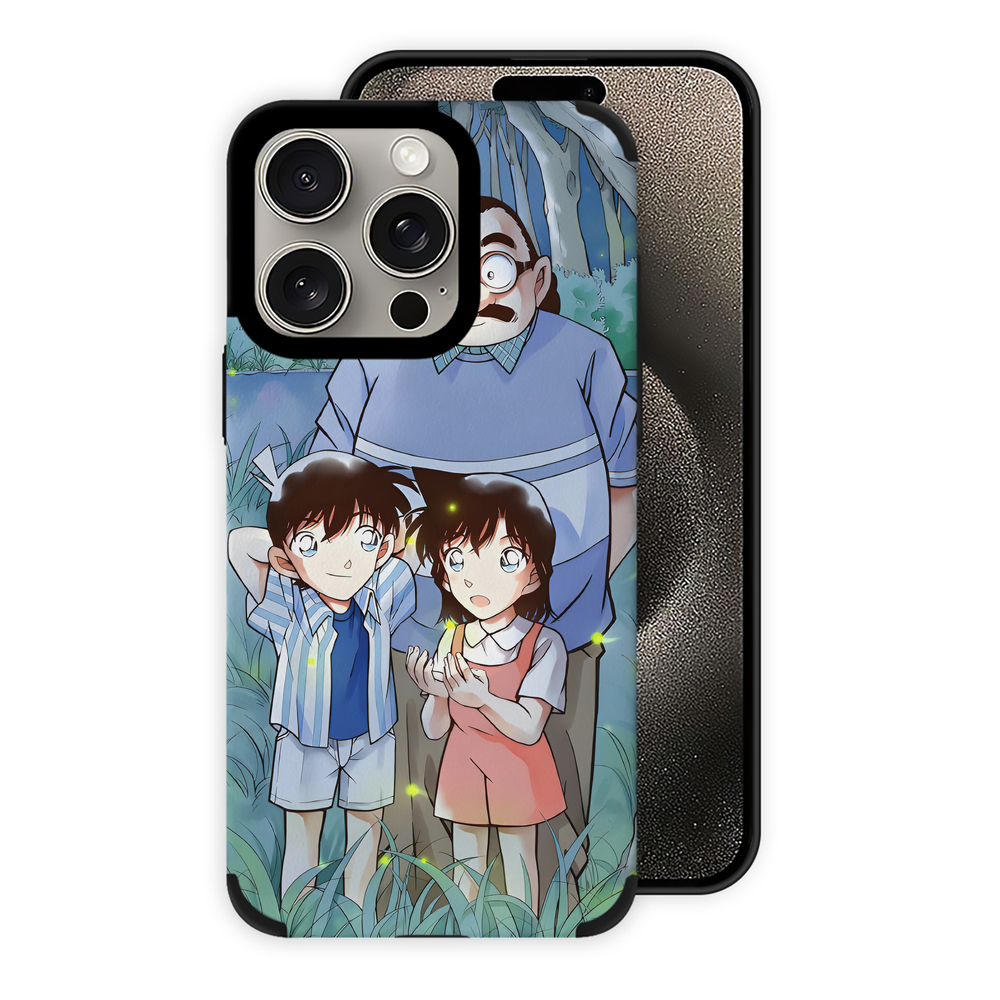 （画像用） 名探偵コナン Detective Conan 【iPhone15ProMax対応】 PUレザー スマホケース 耐衝撃＆黄変防止