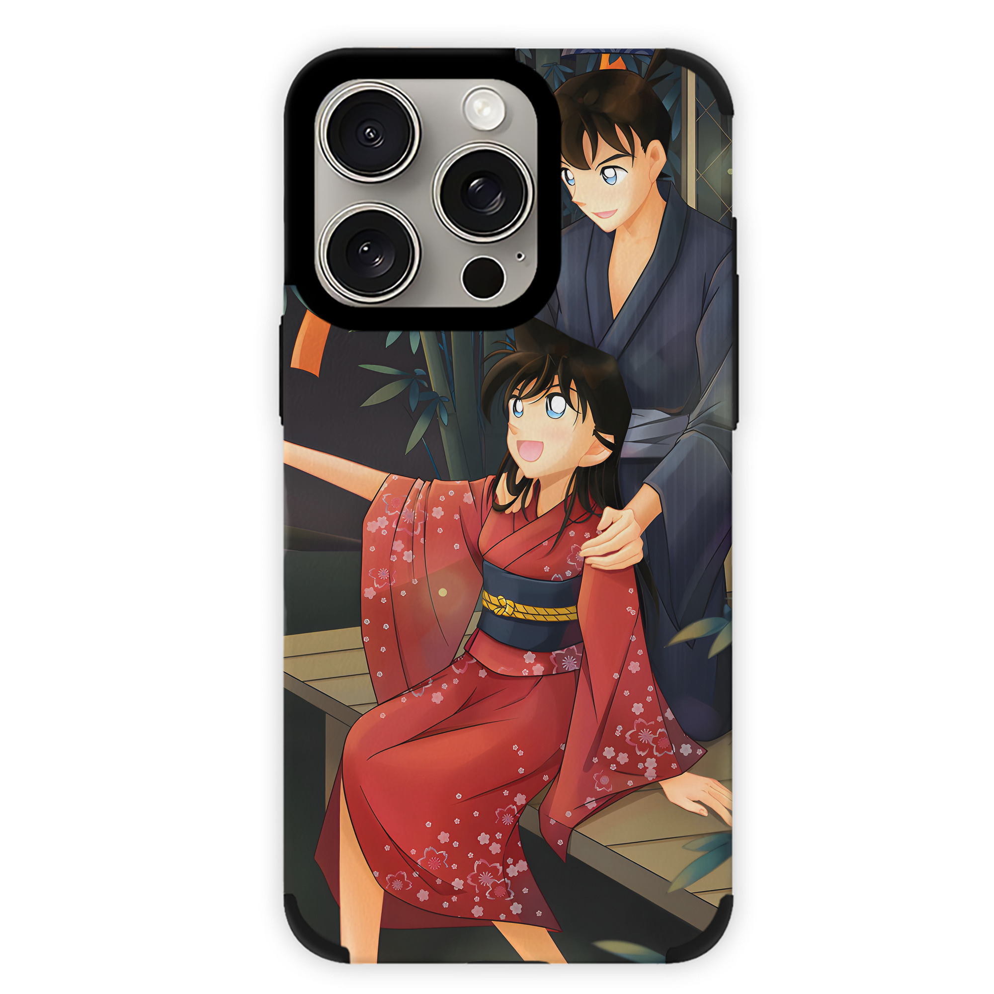 （画像用） 名探偵コナン Detective Conan 【iPhone15ProMax対応】 PUレザー スマホケース 耐衝撃＆黄変防止