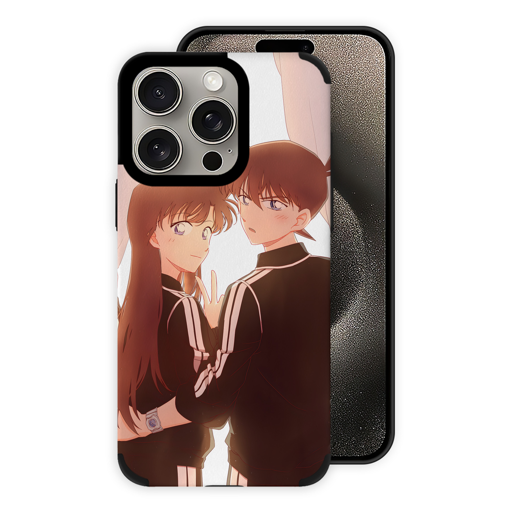 （画像用） 名探偵コナン Detective Conan 【iPhone15ProMax対応】 PUレザー スマホケース 耐衝撃＆黄変防止