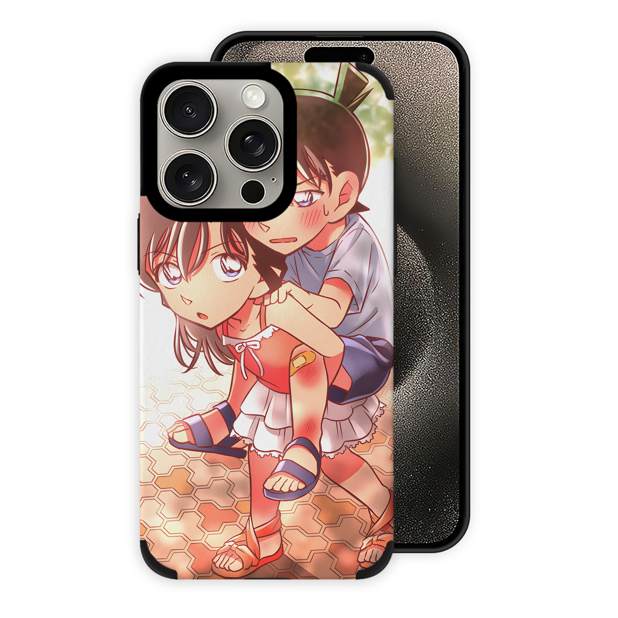 （画像用） 名探偵コナン Detective Conan 【iPhone15ProMax対応】 PUレザー スマホケース 耐衝撃＆黄変防止