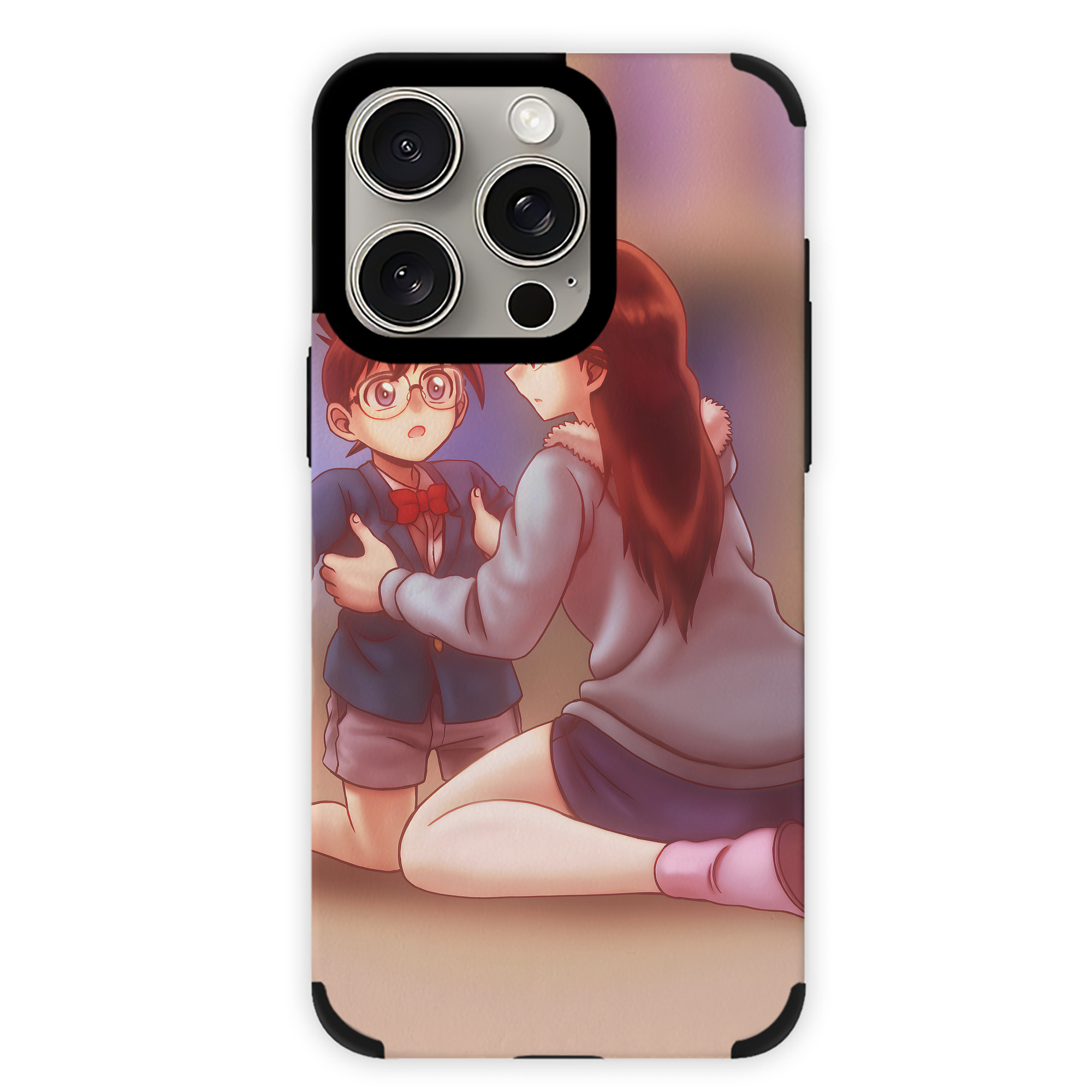 （画像用） 名探偵コナン Detective Conan 【iPhone15ProMax対応】 PUレザー スマホケース 耐衝撃＆黄変防止