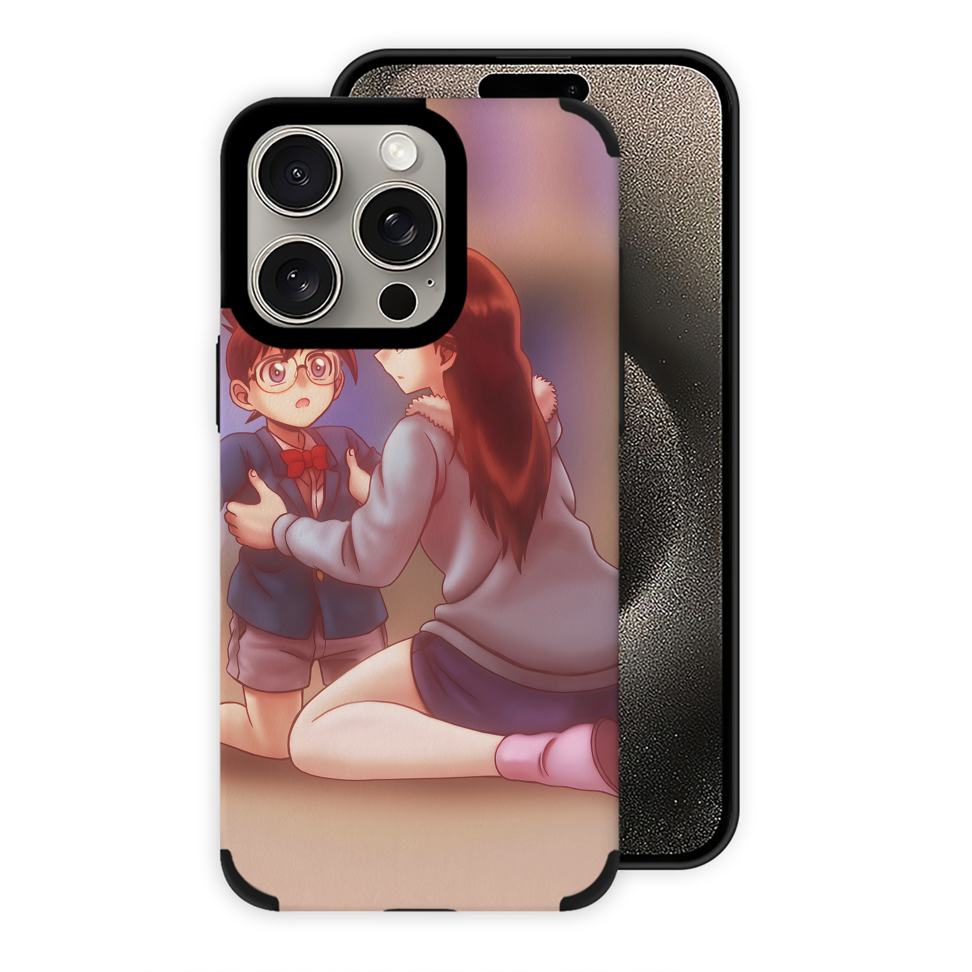 （画像用） 名探偵コナン Detective Conan 【iPhone15ProMax対応】 PUレザー スマホケース 耐衝撃＆黄変防止