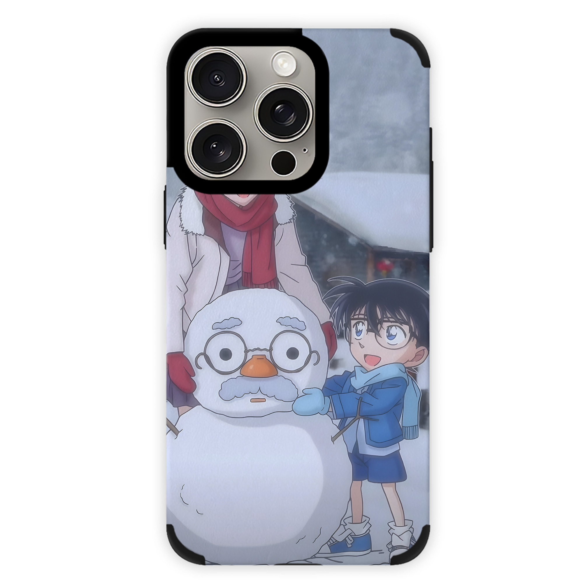 （画像用） 名探偵コナン Detective Conan 【iPhone15ProMax対応】 PUレザー スマホケース 耐衝撃＆黄変防止
