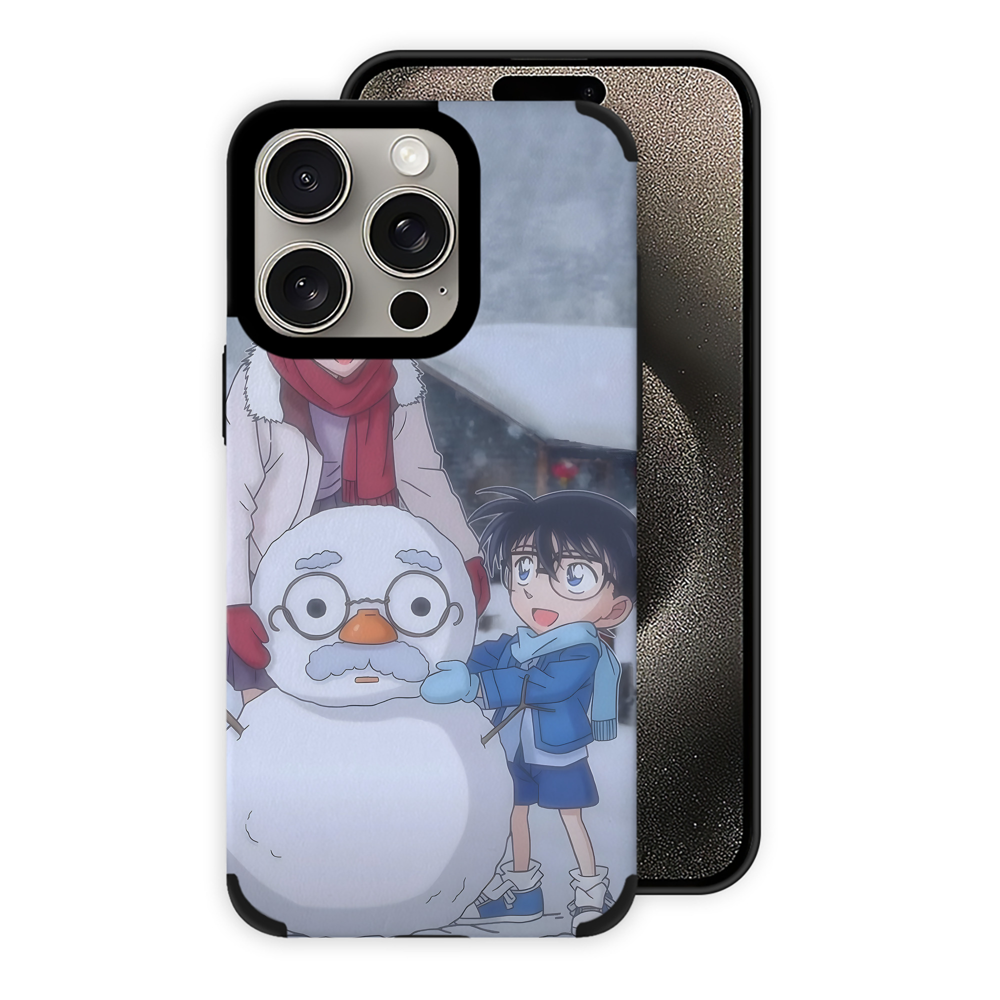 （画像用） 名探偵コナン Detective Conan 【iPhone15ProMax対応】 PUレザー スマホケース 耐衝撃＆黄変防止