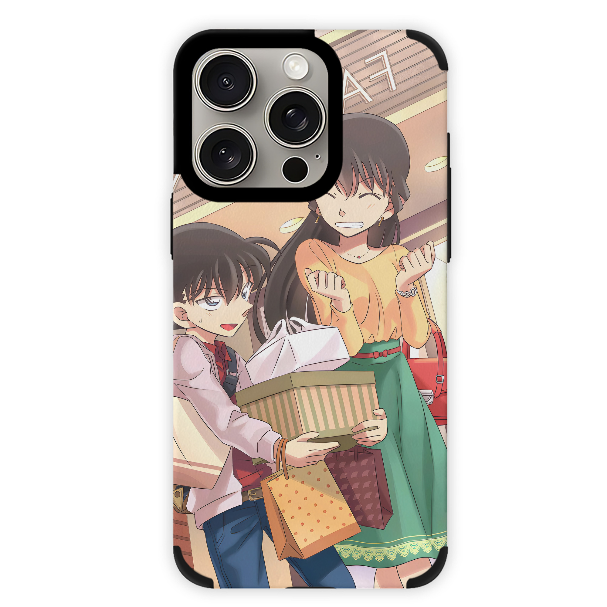 （画像用） 名探偵コナン Detective Conan 【iPhone15ProMax対応】 PUレザー スマホケース 耐衝撃＆黄変防止