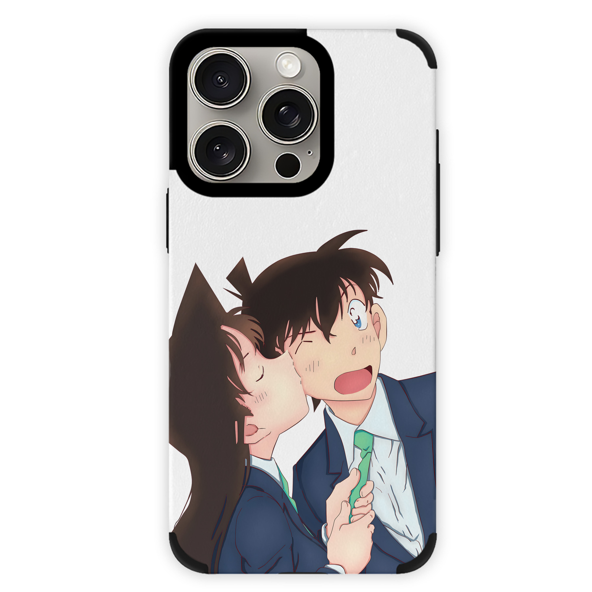 （画像用） 名探偵コナン Detective Conan 【iPhone15ProMax対応】 PUレザー スマホケース 耐衝撃＆黄変防止