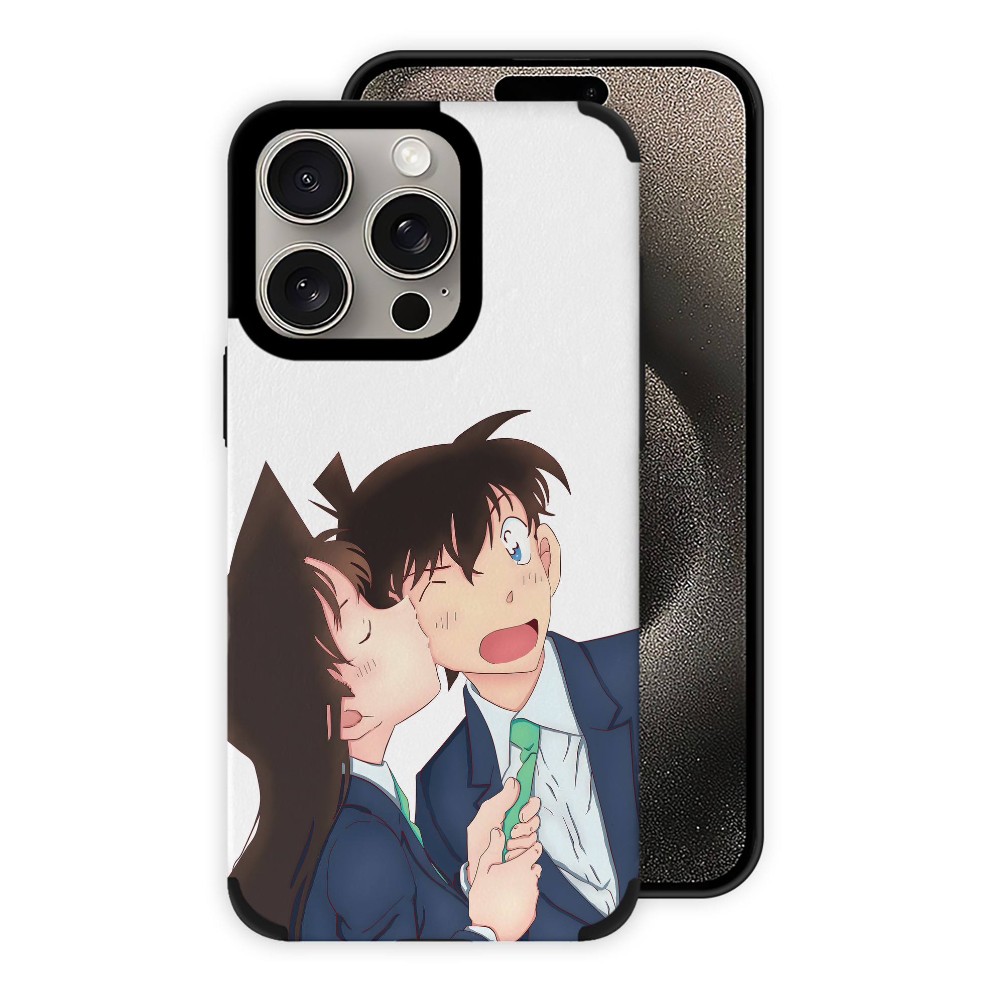 （画像用） 名探偵コナン Detective Conan 【iPhone15ProMax対応】 PUレザー スマホケース 耐衝撃＆黄変防止