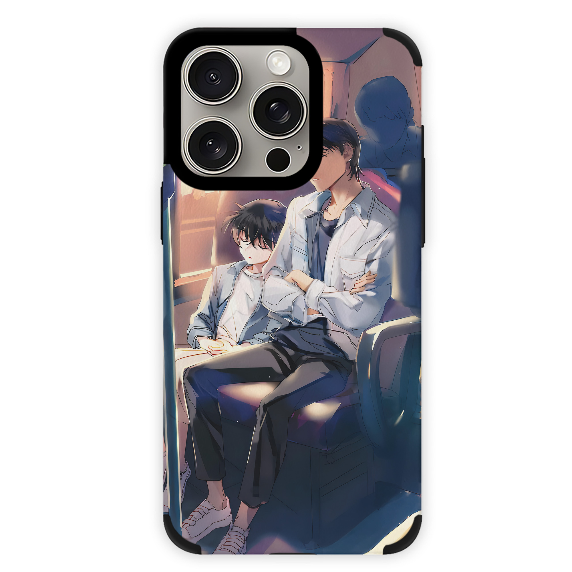 （画像用） 名探偵コナン Detective Conan 【iPhone15ProMax対応】 PUレザー スマホケース 耐衝撃＆黄変防止