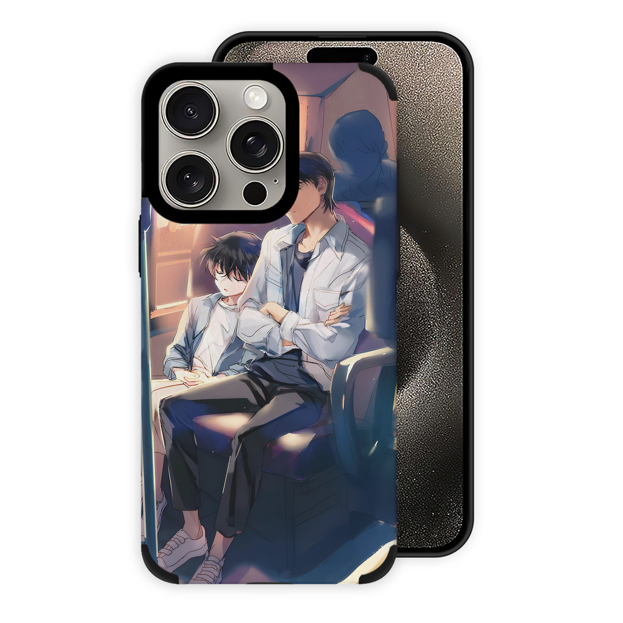 （画像用） 名探偵コナン Detective Conan 【iPhone15ProMax対応】 PUレザー スマホケース 耐衝撃＆黄変防止