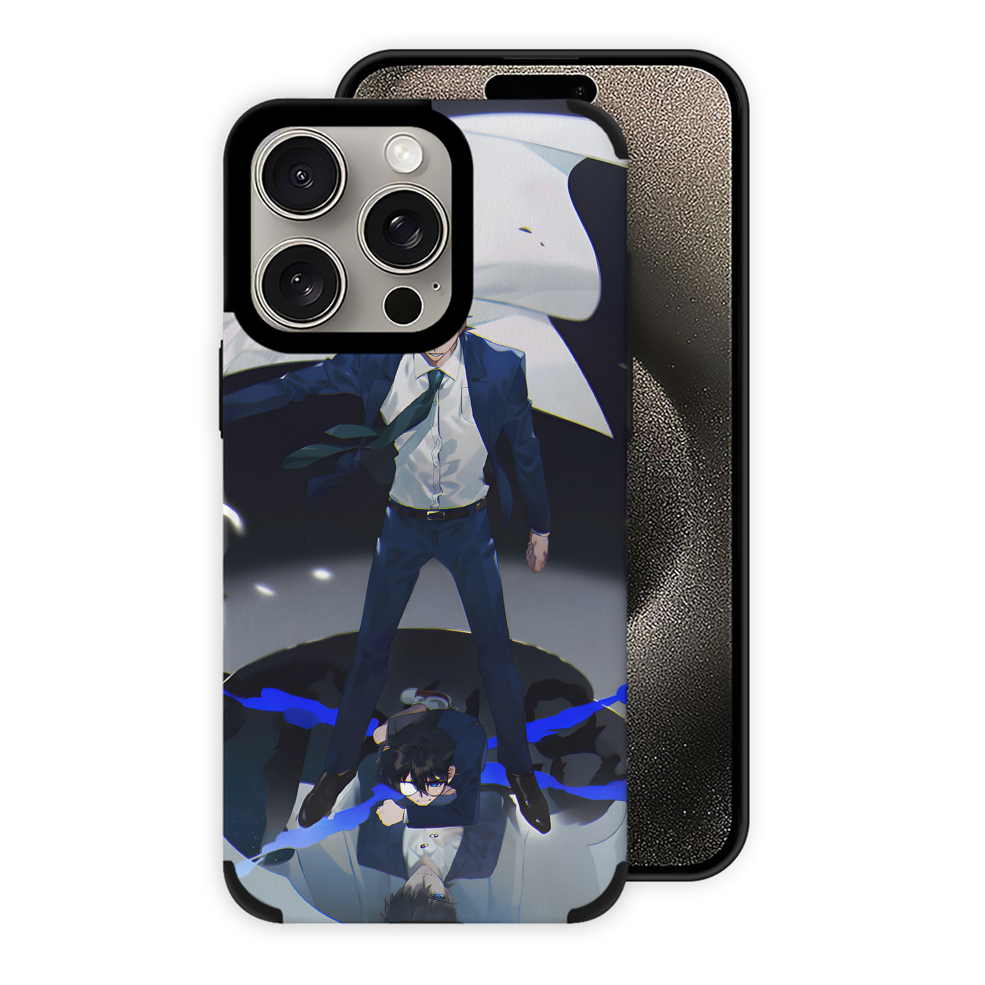 （画像用） 名探偵コナン Detective Conan 【iPhone15ProMax対応】 PUレザー スマホケース 耐衝撃＆黄変防止