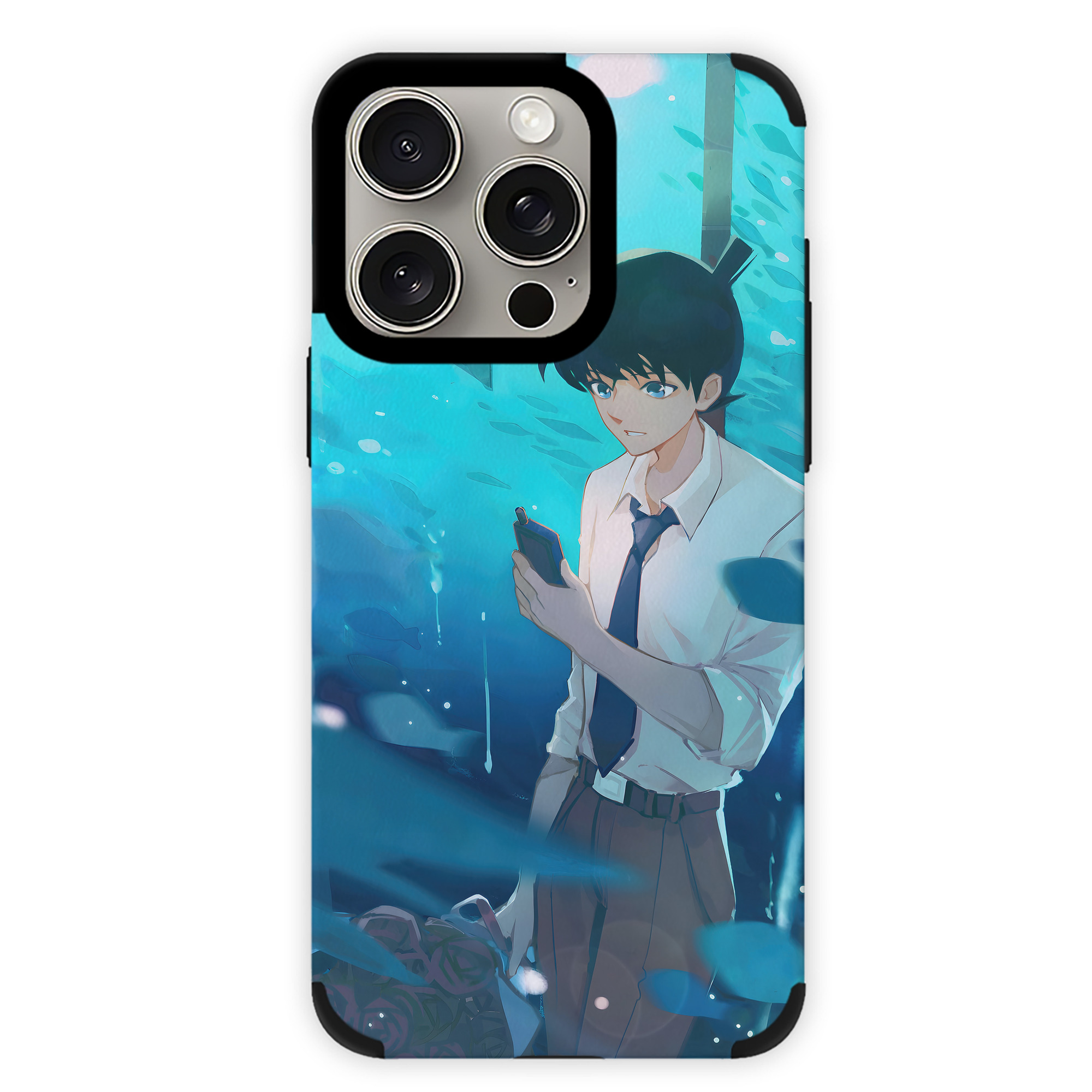 （画像用） 名探偵コナン Detective Conan 【iPhone15ProMax対応】 PUレザー スマホケース 耐衝撃＆黄変防止