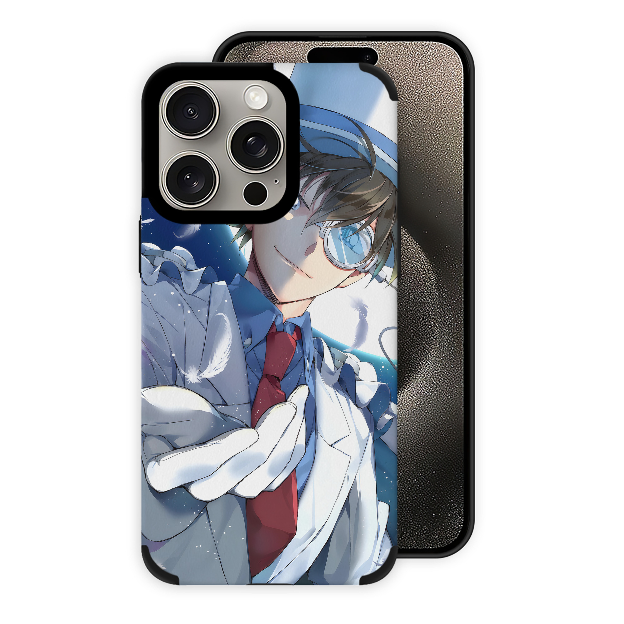 （画像用） 名探偵コナン Detective Conan 【iPhone15ProMax対応】 PUレザー スマホケース 耐衝撃＆黄変防止
