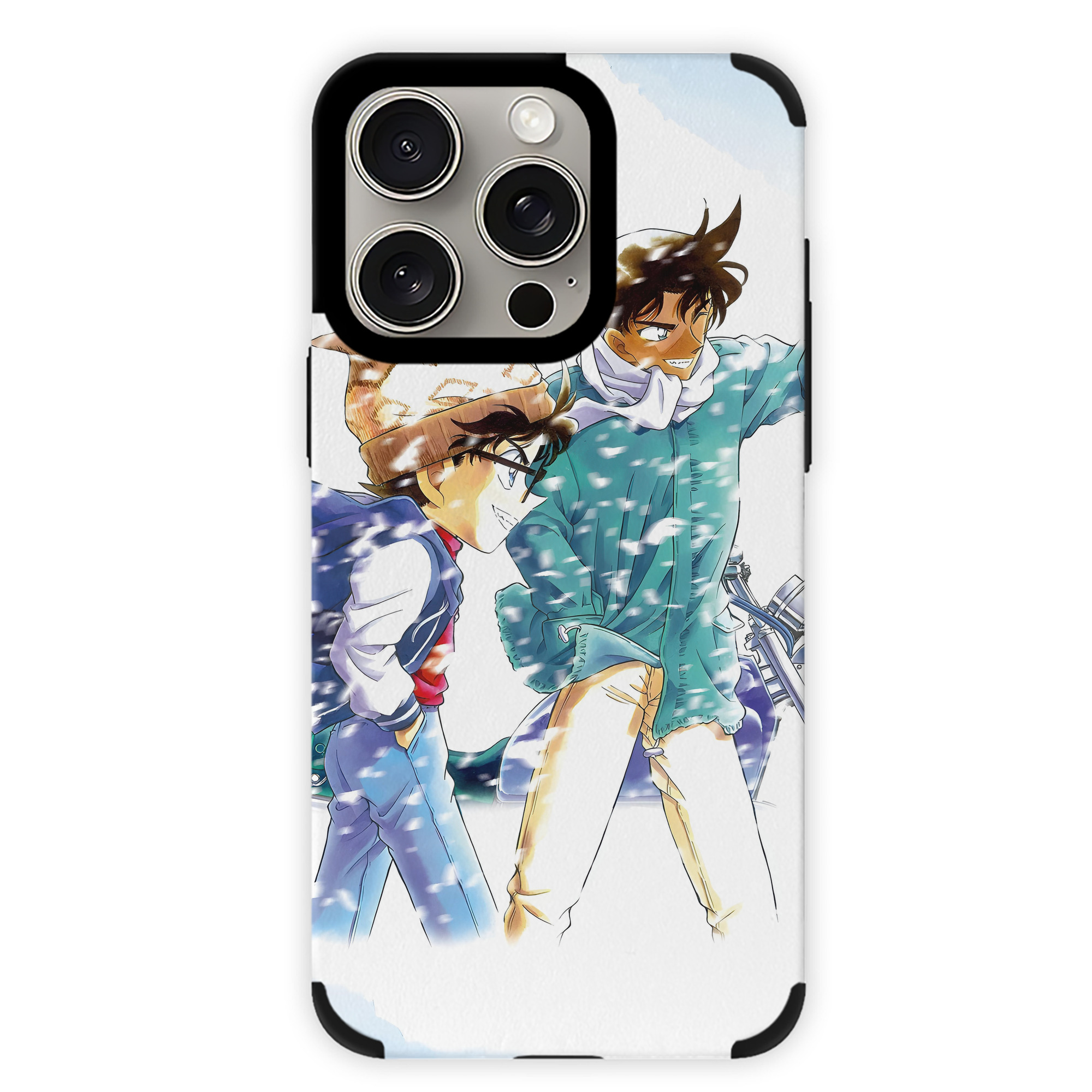 （画像用） 名探偵コナン Detective Conan 【iPhone15ProMax対応】 PUレザー スマホケース 耐衝撃＆黄変防止