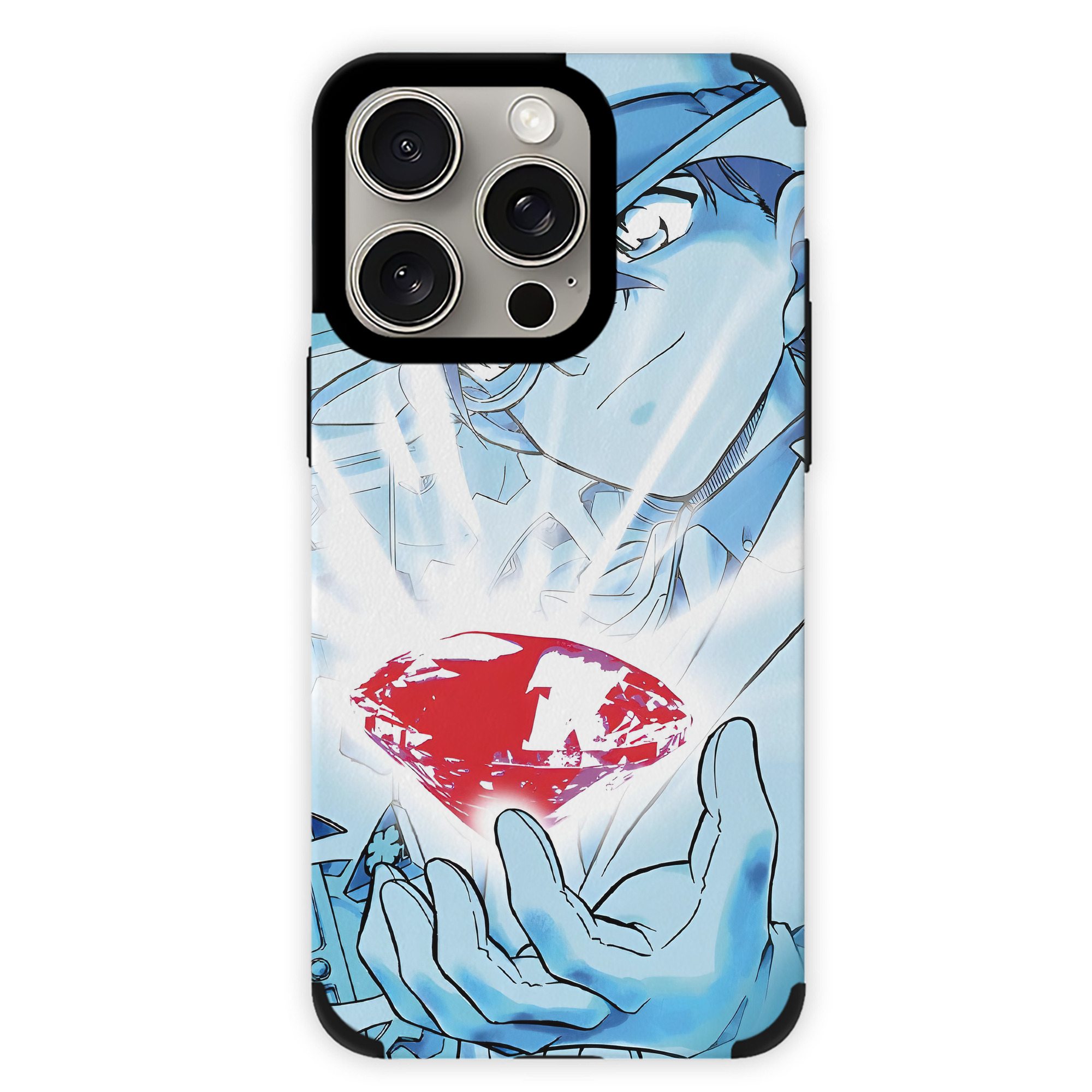 （画像用） 名探偵コナン Detective Conan 【iPhone15ProMax対応】 PUレザー スマホケース 耐衝撃＆黄変防止