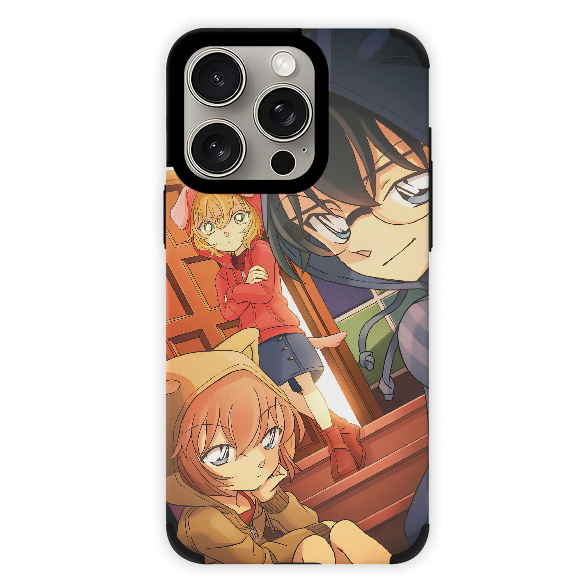 （画像用） 名探偵コナン Detective Conan 【iPhone15ProMax対応】 PUレザー スマホケース 耐衝撃＆黄変防止