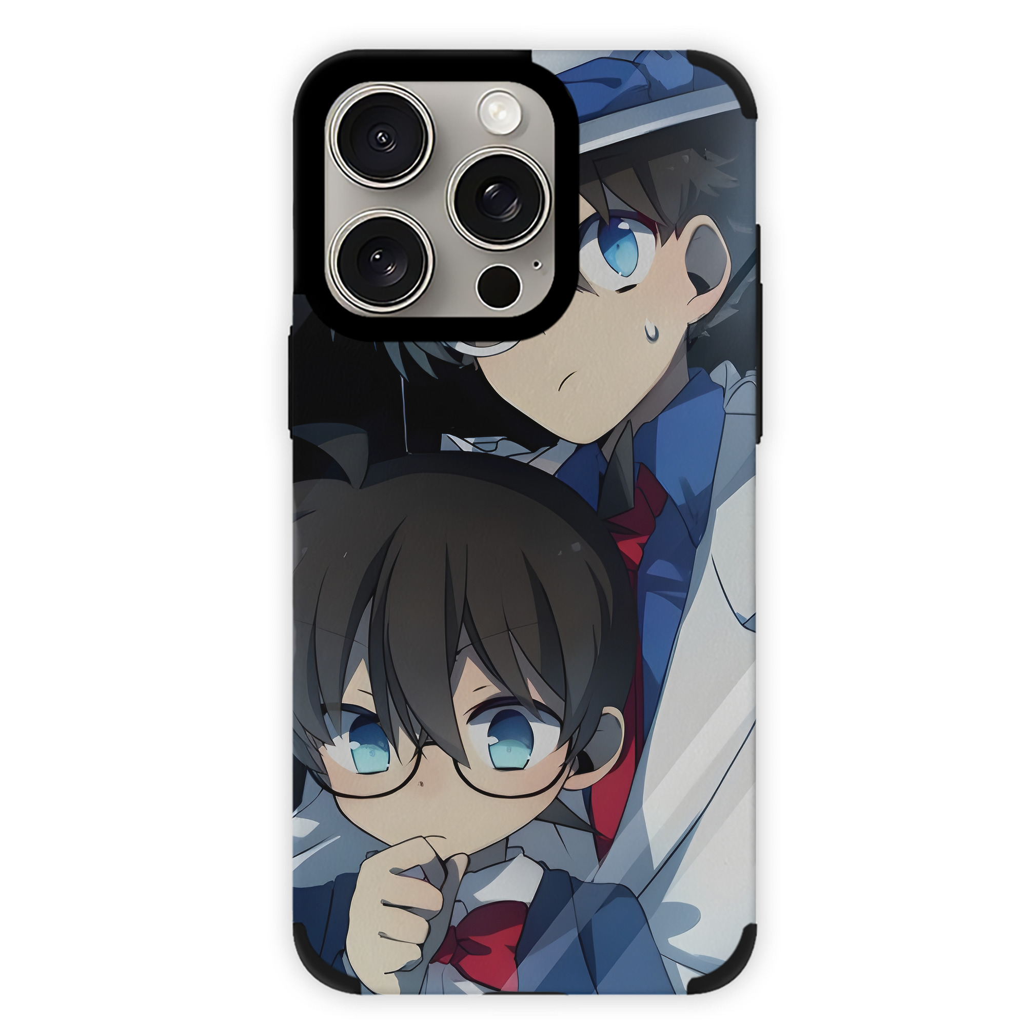 （画像用） 名探偵コナン Detective Conan 【iPhone15ProMax対応】 PUレザー スマホケース 耐衝撃＆黄変防止