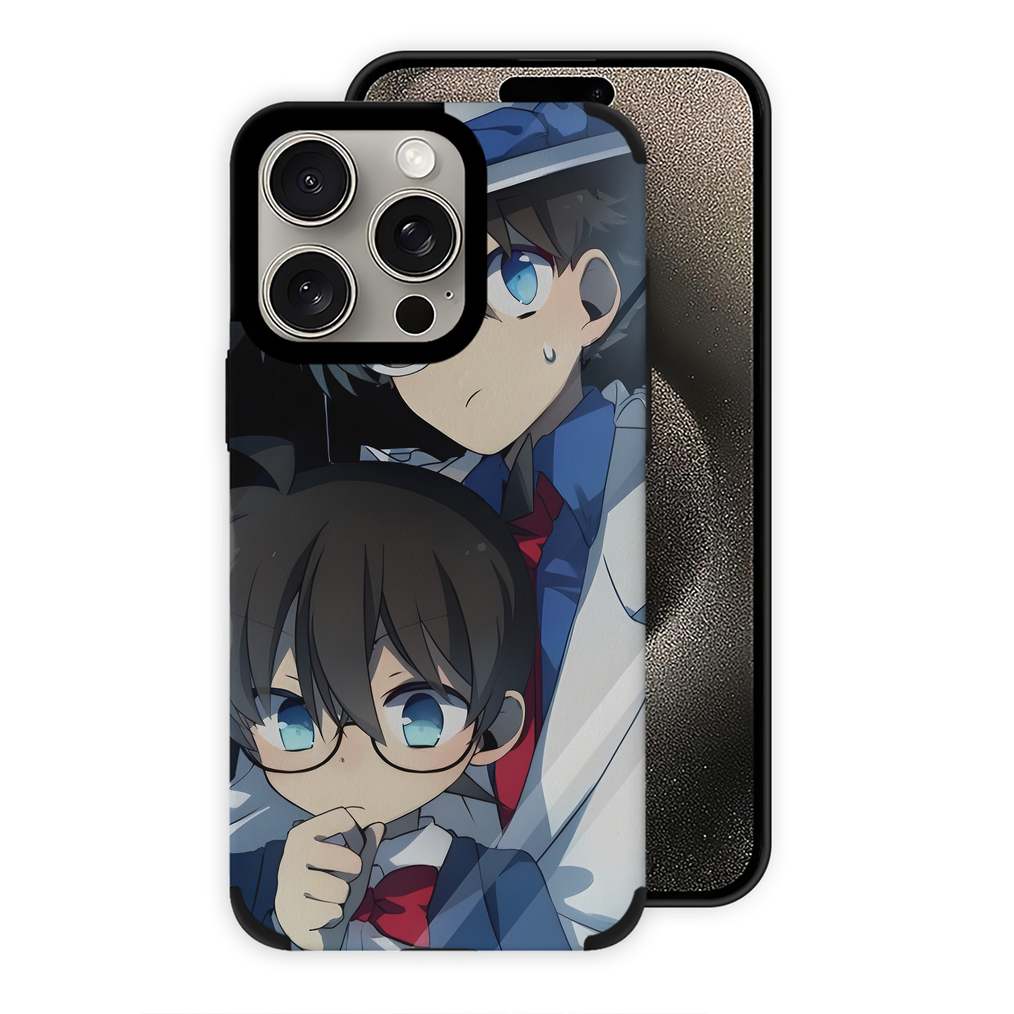 （画像用） 名探偵コナン Detective Conan 【iPhone15ProMax対応】 PUレザー スマホケース 耐衝撃＆黄変防止