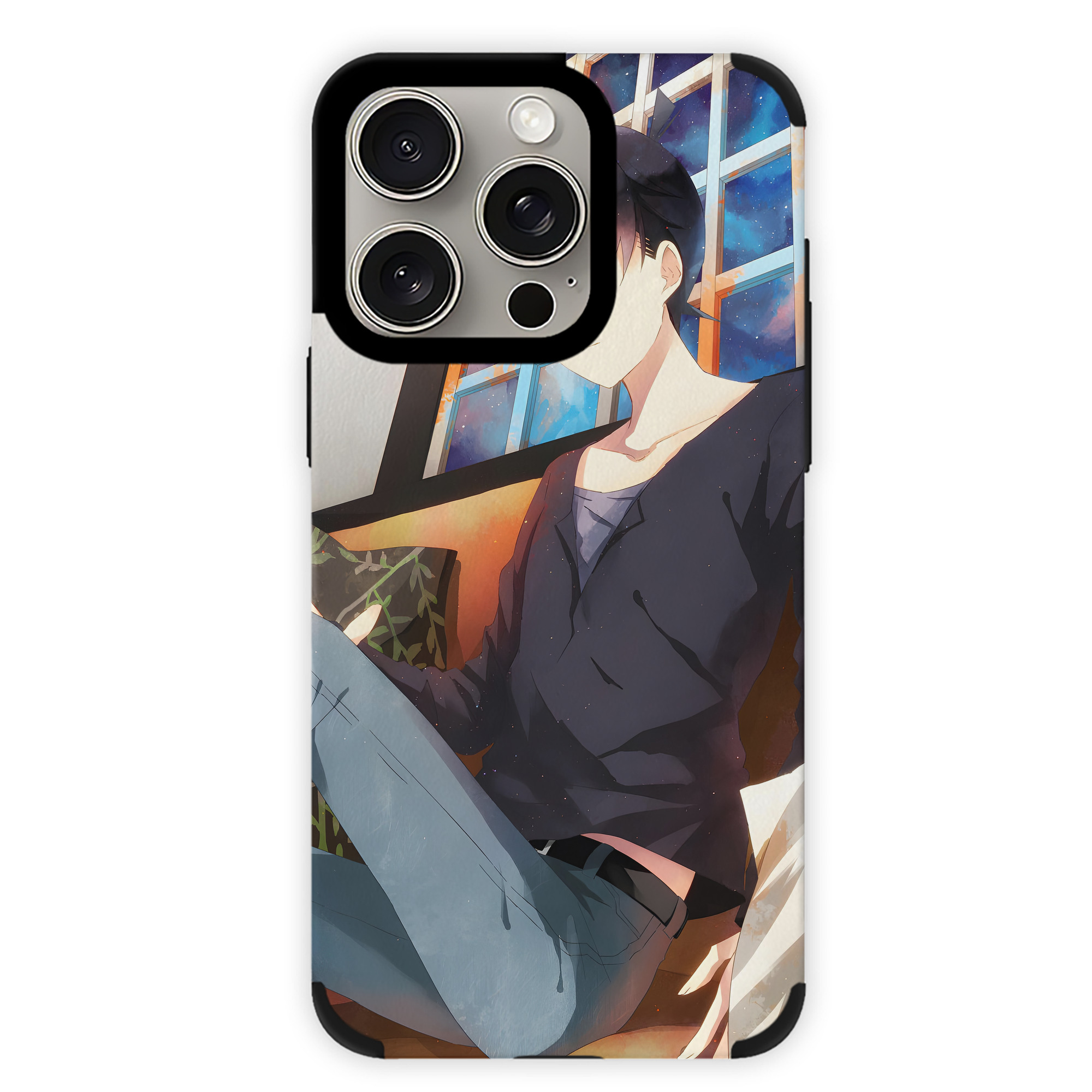（画像用） 名探偵コナン Detective Conan 【iPhone15ProMax対応】 PUレザー スマホケース 耐衝撃＆黄変防止