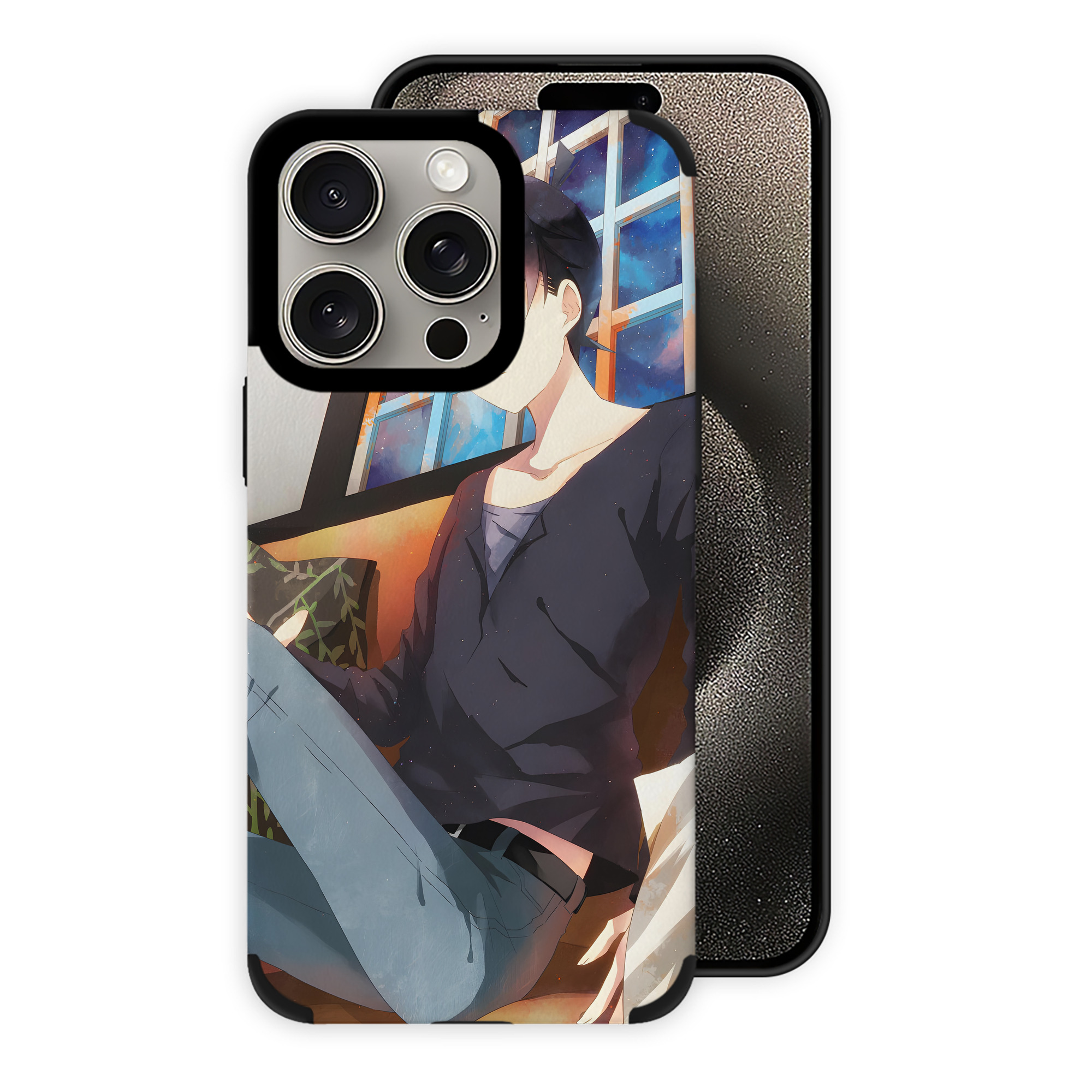 （画像用） 名探偵コナン Detective Conan 【iPhone15ProMax対応】 PUレザー スマホケース 耐衝撃＆黄変防止