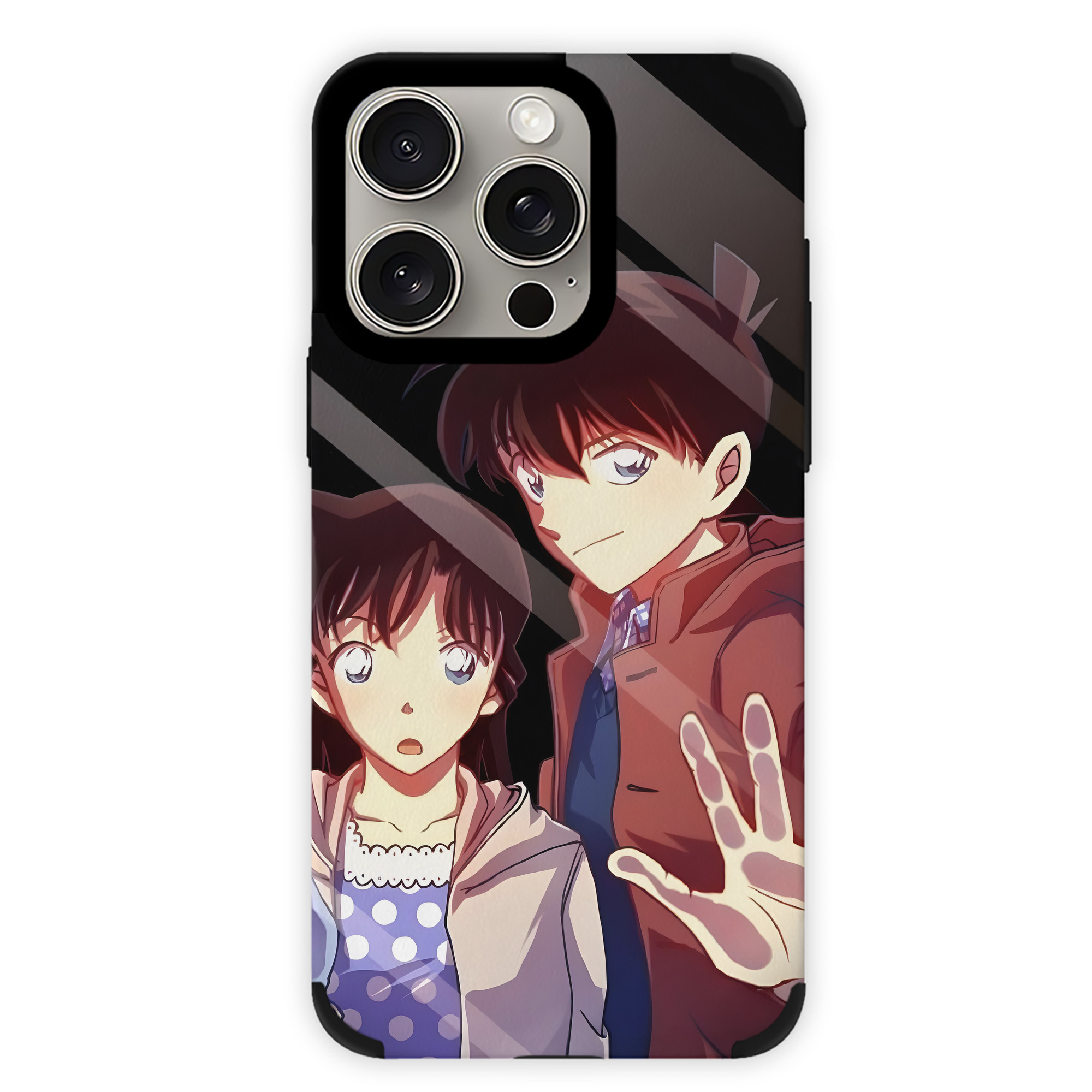 （画像用） 名探偵コナン Detective Conan 【iPhone15ProMax対応】 PUレザー スマホケース 耐衝撃＆黄変防止