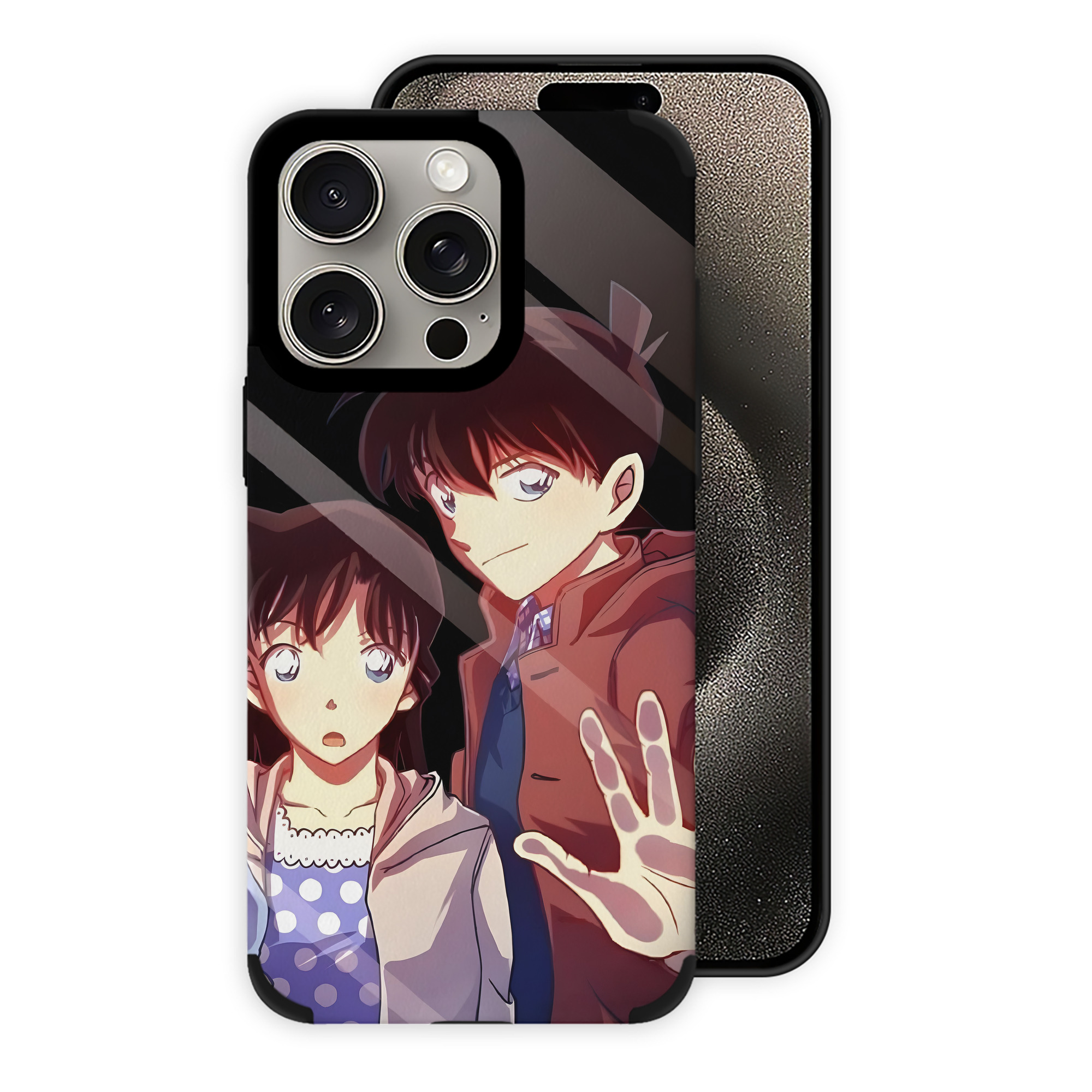 （画像用） 名探偵コナン Detective Conan 【iPhone15ProMax対応】 PUレザー スマホケース 耐衝撃＆黄変防止