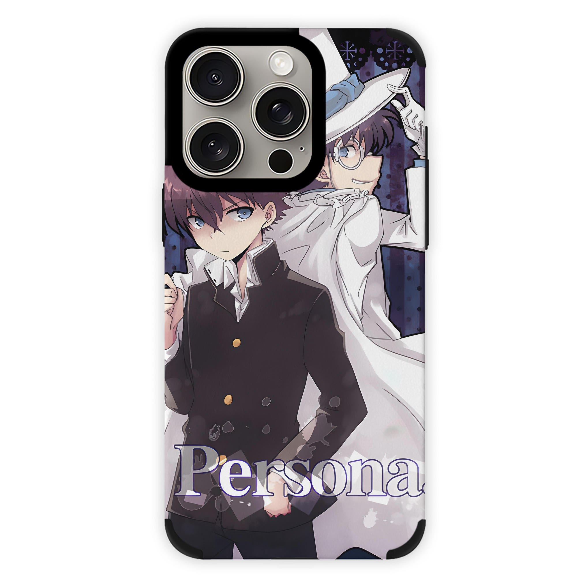 （画像用） 名探偵コナン Detective Conan 【iPhone15ProMax対応】 PUレザー スマホケース 耐衝撃＆黄変防止