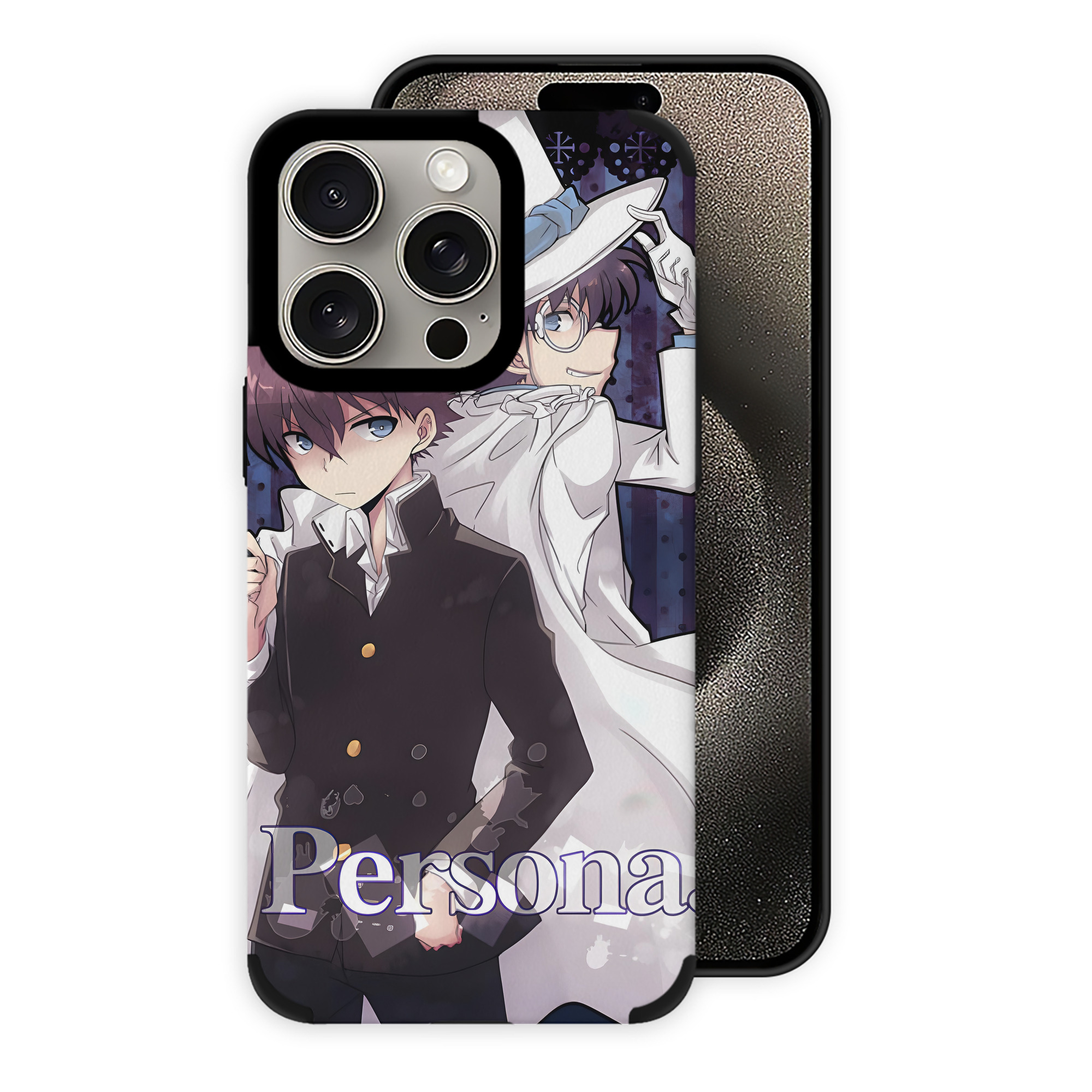 （画像用） 名探偵コナン Detective Conan 【iPhone15ProMax対応】 PUレザー スマホケース 耐衝撃＆黄変防止