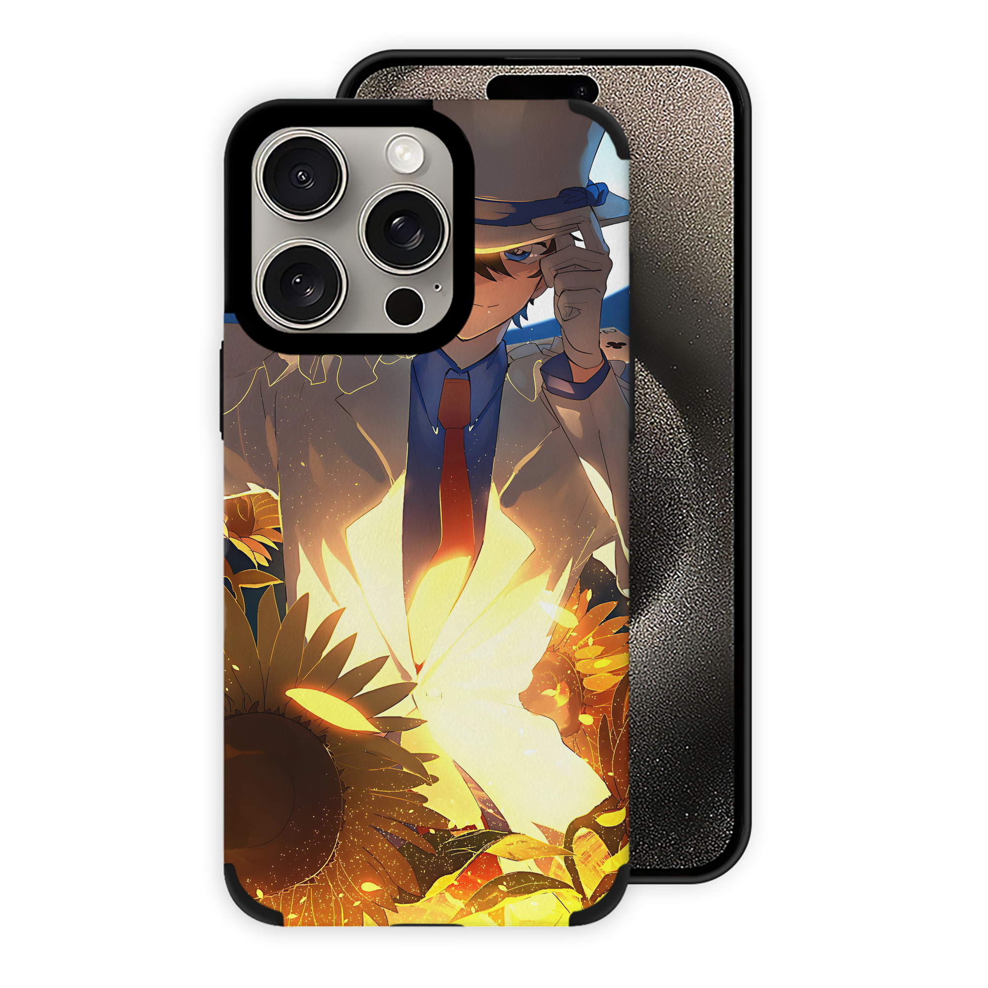 （画像用） 名探偵コナン Detective Conan 【iPhone15ProMax対応】 PUレザー スマホケース 耐衝撃＆黄変防止
