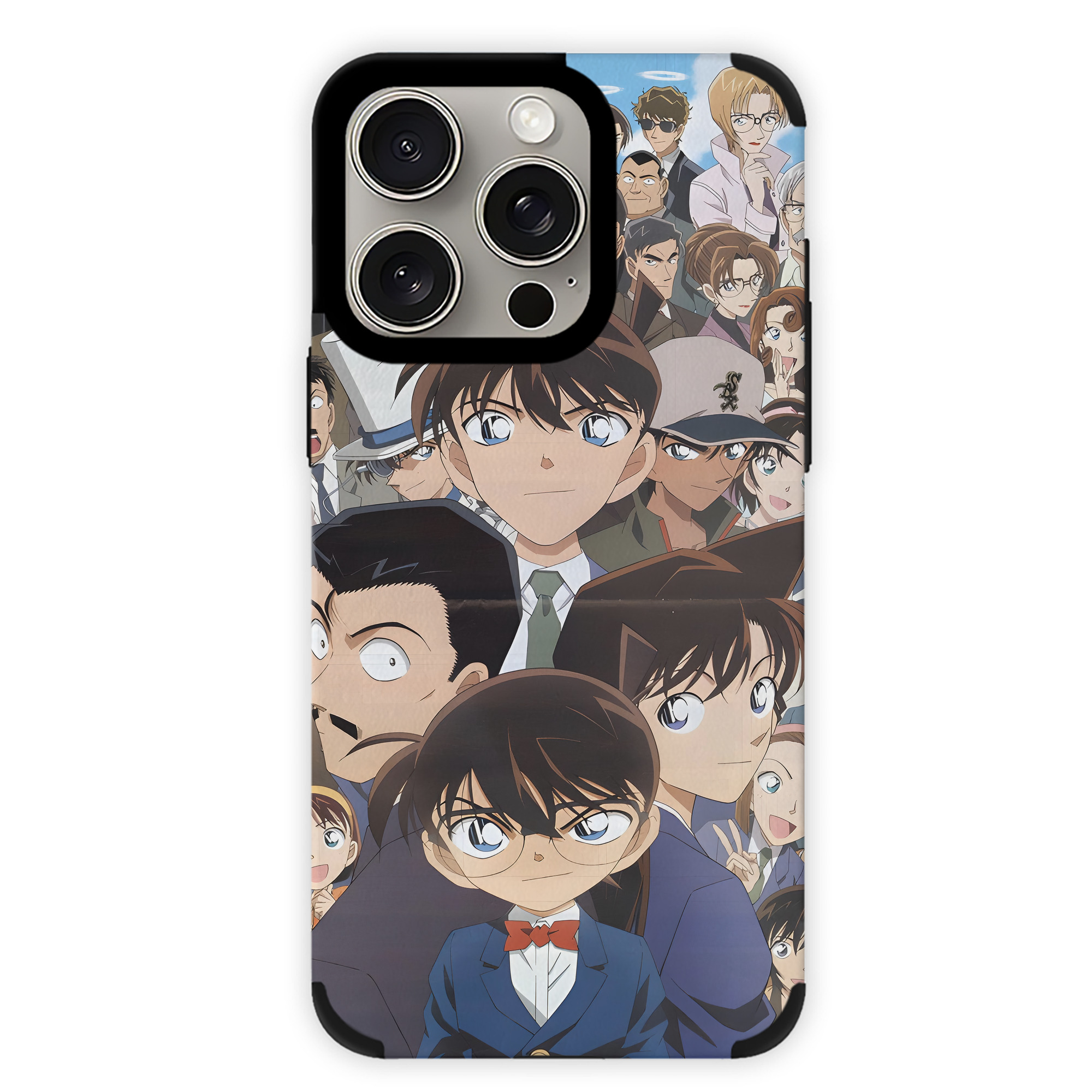 （画像用） 名探偵コナン Detective Conan 【iPhone15ProMax対応】 PUレザー スマホケース 耐衝撃＆黄変防止