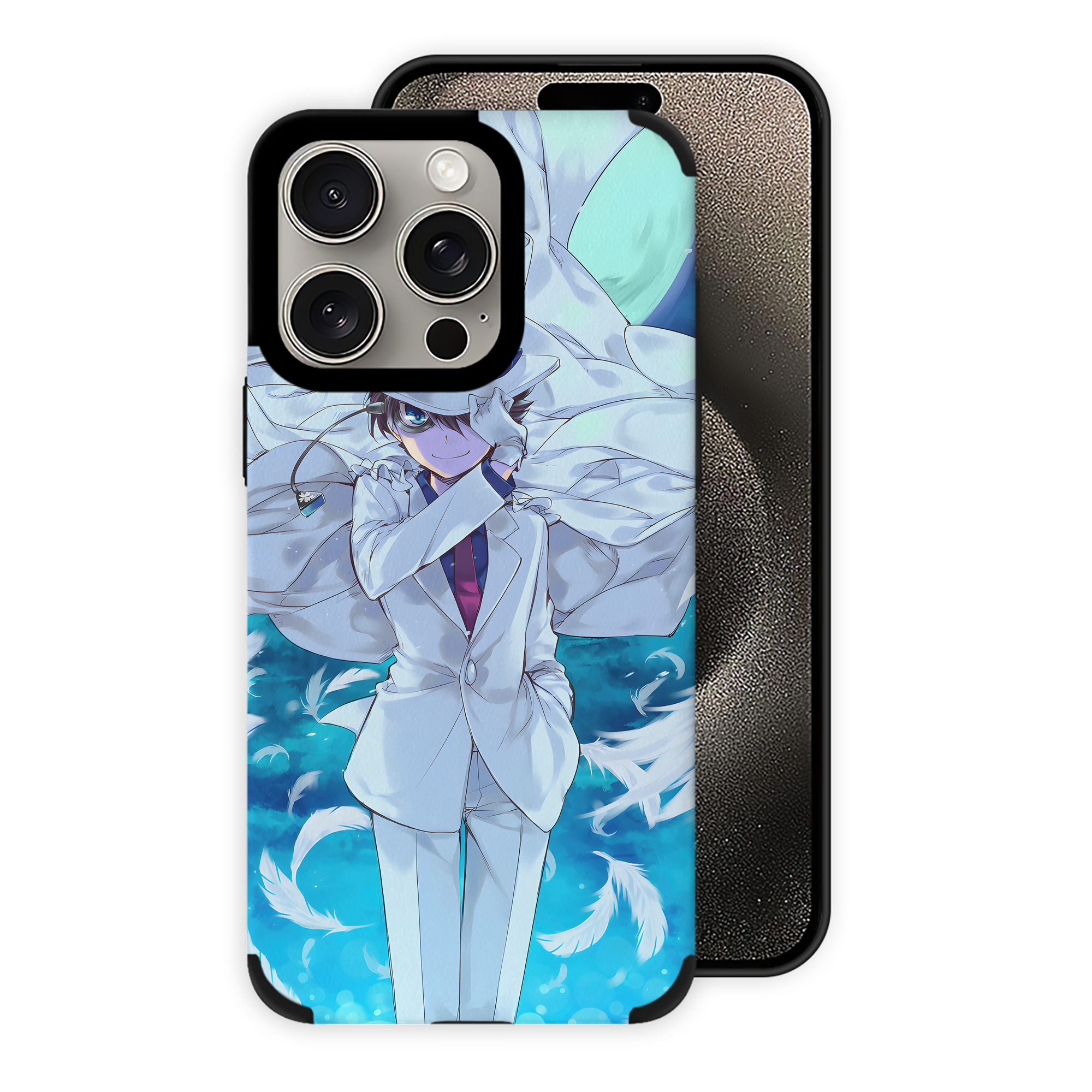 （画像用） 名探偵コナン Detective Conan 【iPhone15ProMax対応】 PUレザー スマホケース 耐衝撃＆黄変防止