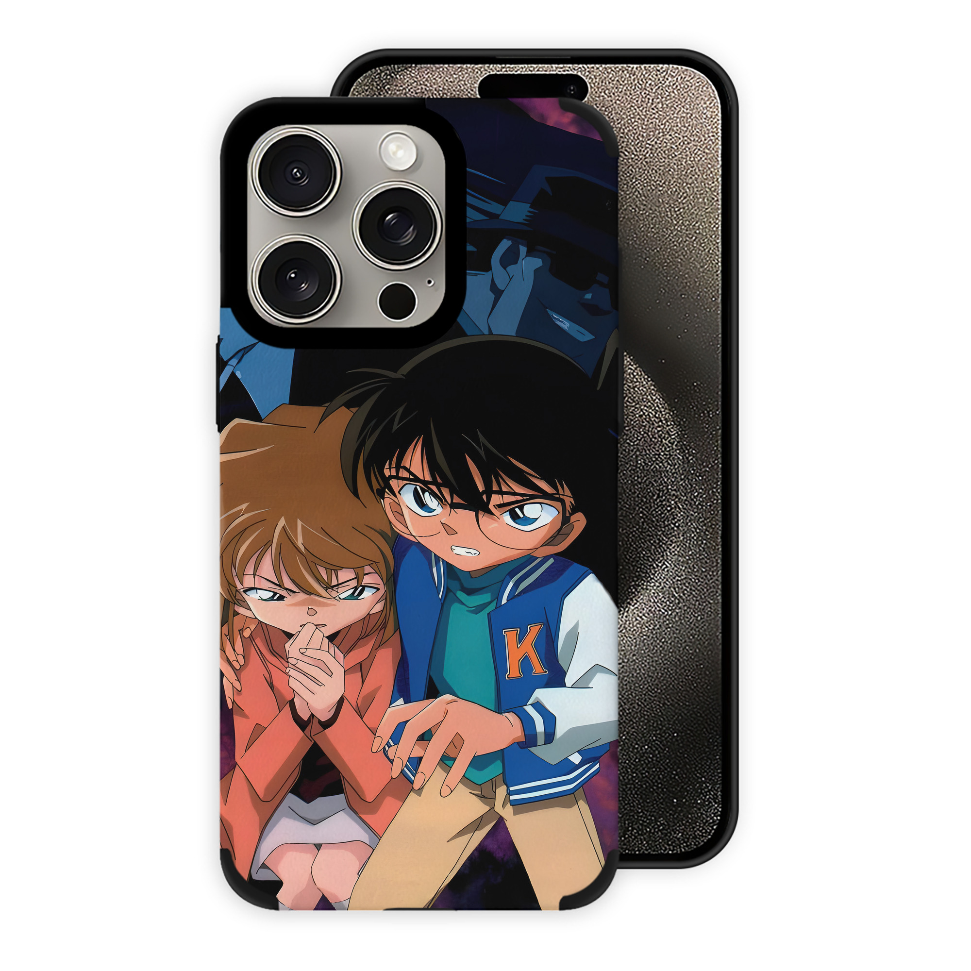 （画像用） 名探偵コナン Detective Conan 【iPhone15ProMax対応】 PUレザー スマホケース 耐衝撃＆黄変防止