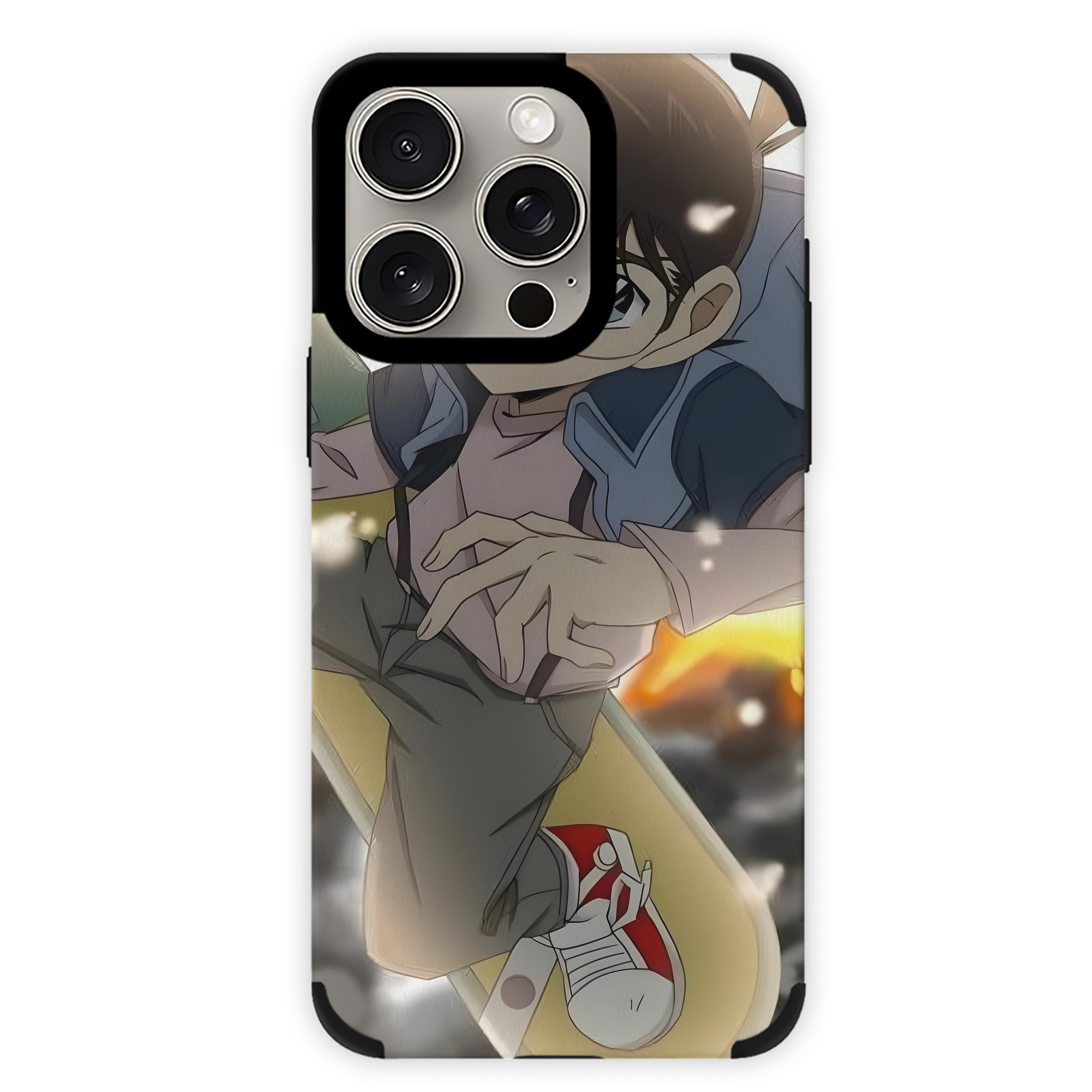 （画像用） 名探偵コナン Detective Conan 【iPhone15ProMax対応】 PUレザー スマホケース 耐衝撃＆黄変防止