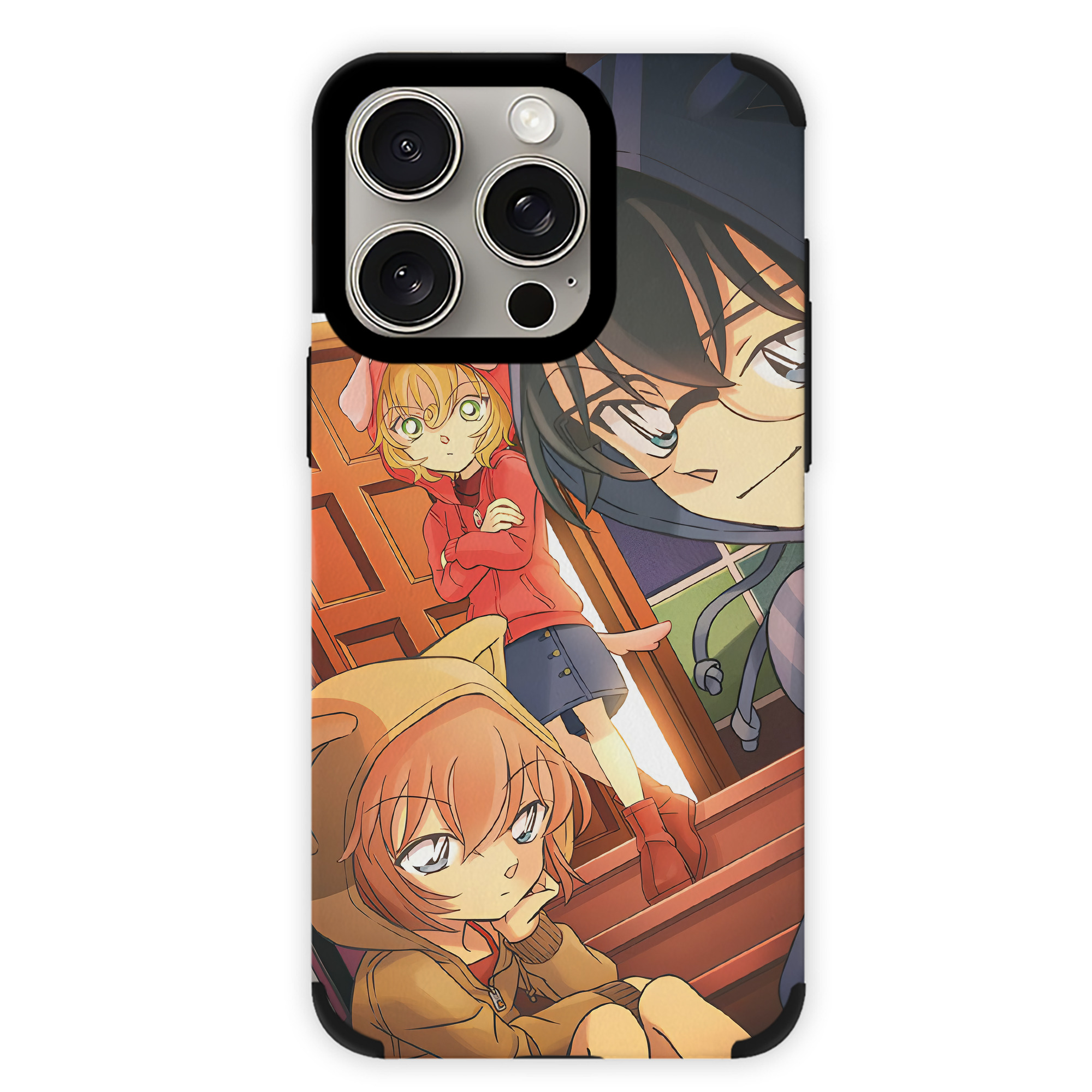 （画像用） 名探偵コナン Detective Conan 【iPhone15ProMax対応】 PUレザー スマホケース 耐衝撃＆黄変防止