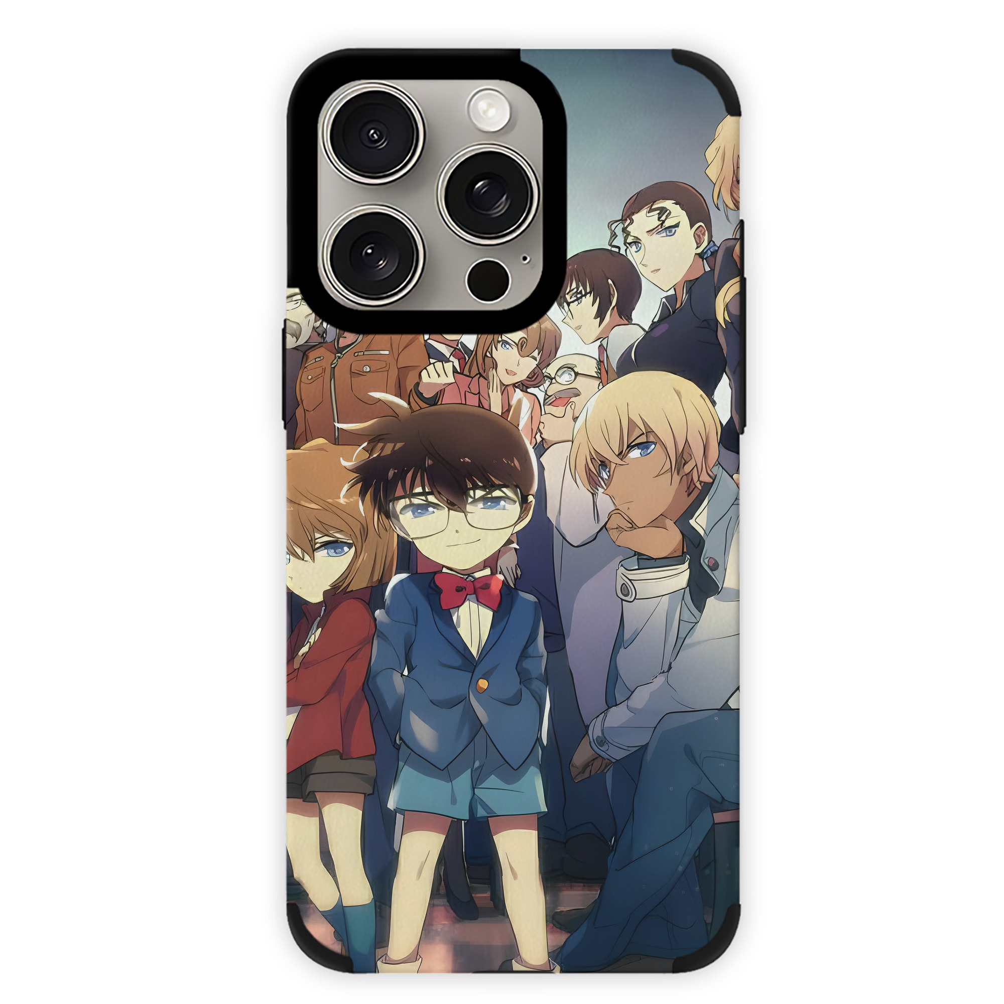 （画像用） 名探偵コナン Detective Conan 【iPhone15ProMax対応】 PUレザー スマホケース 耐衝撃＆黄変防止