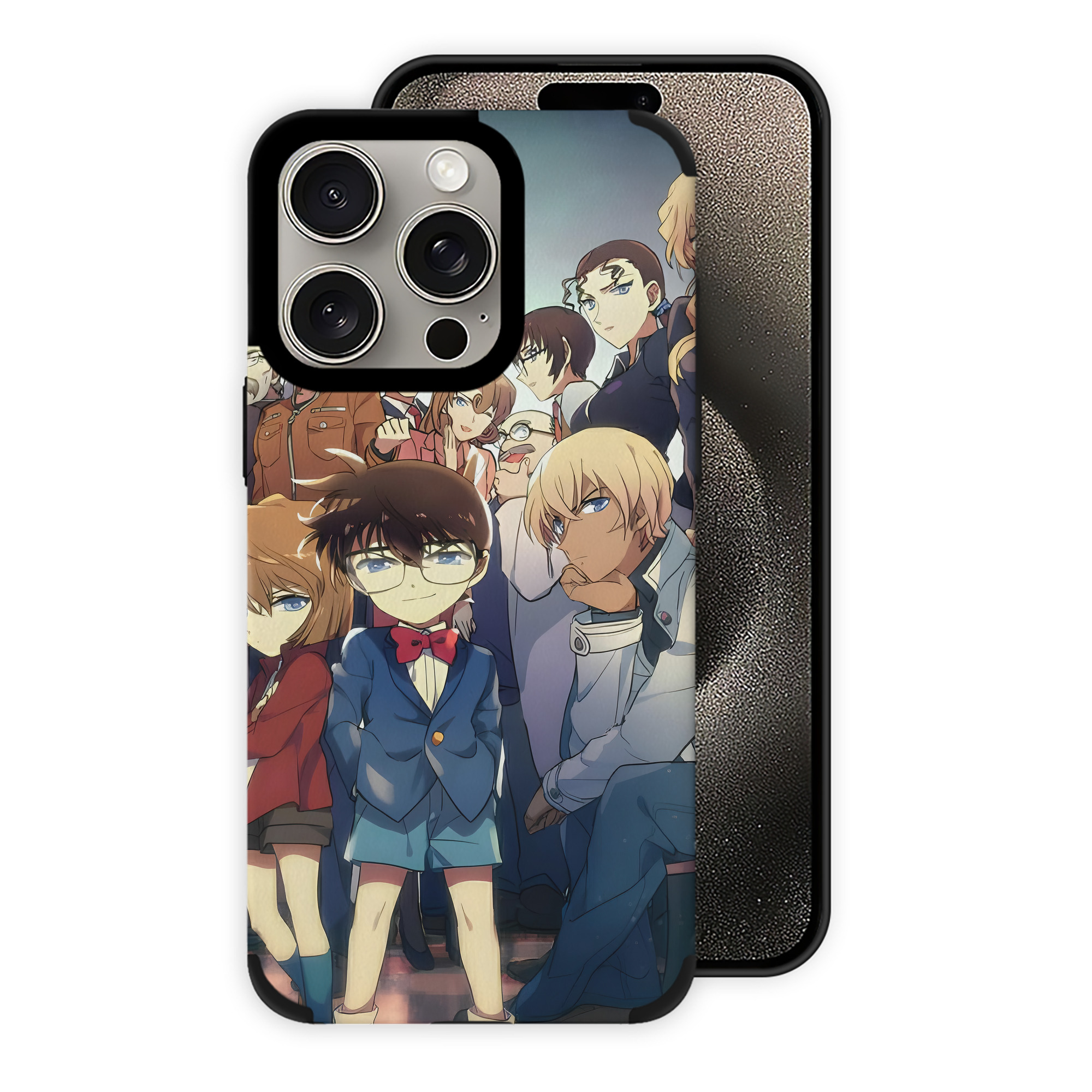 （画像用） 名探偵コナン Detective Conan 【iPhone15ProMax対応】 PUレザー スマホケース 耐衝撃＆黄変防止
