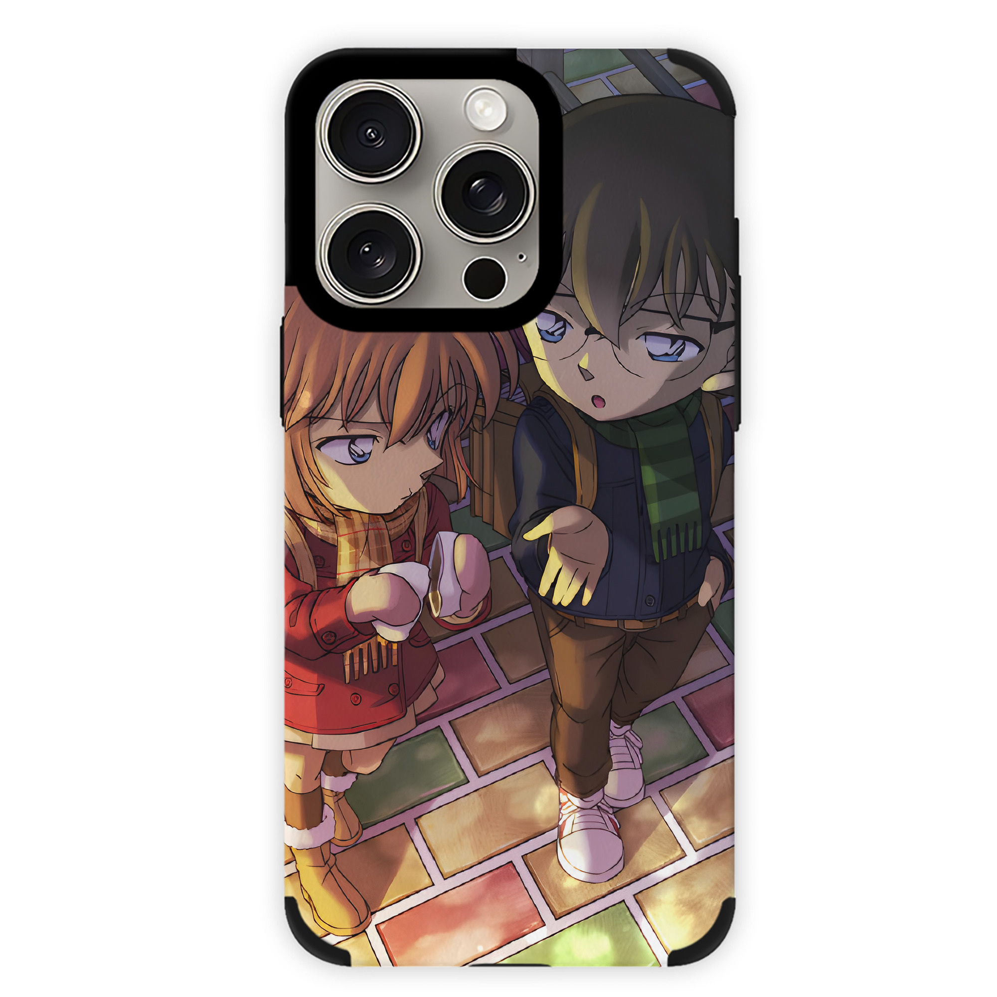 （画像用） 名探偵コナン Detective Conan 【iPhone15ProMax対応】 PUレザー スマホケース 耐衝撃＆黄変防止