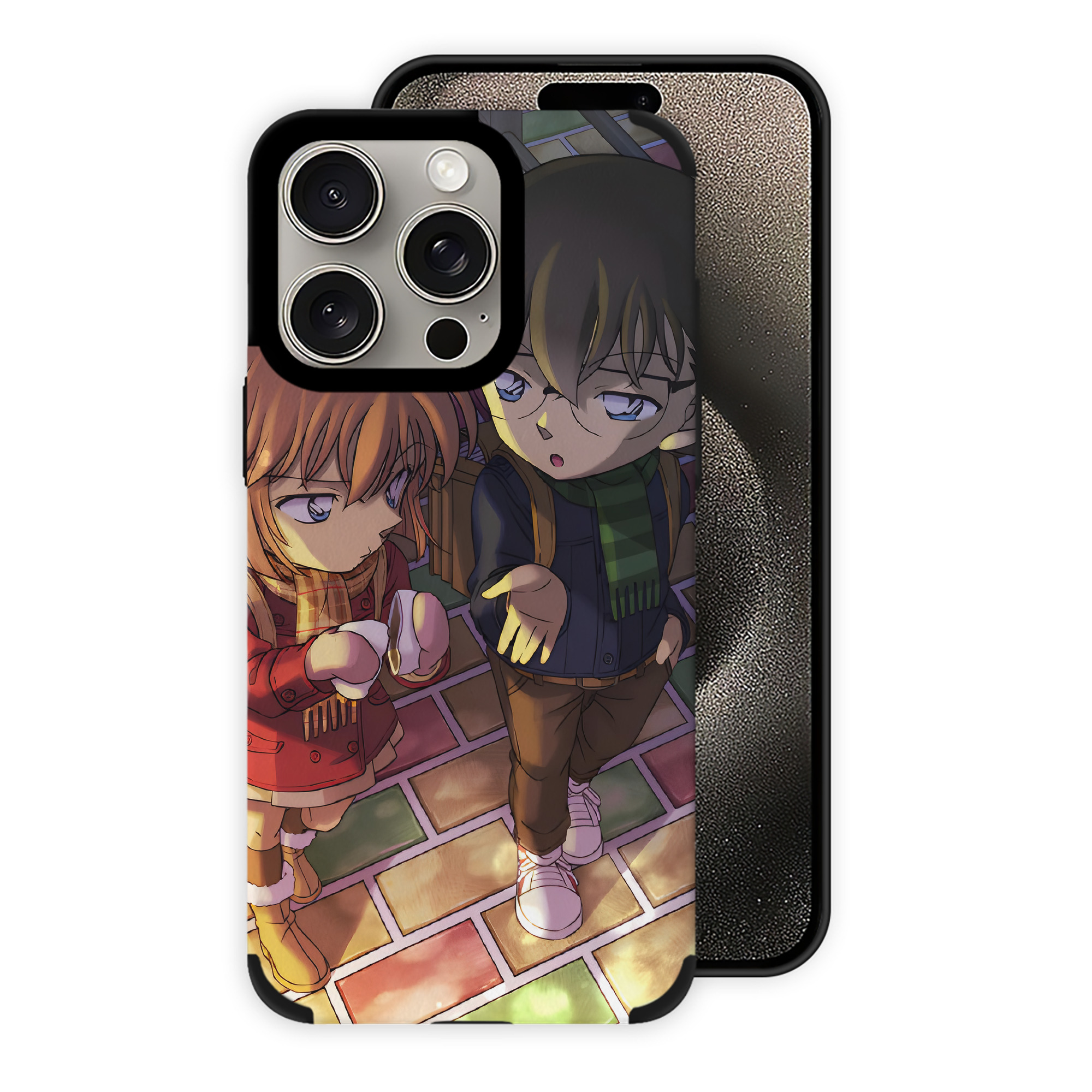 （画像用） 名探偵コナン Detective Conan 【iPhone15ProMax対応】 PUレザー スマホケース 耐衝撃＆黄変防止