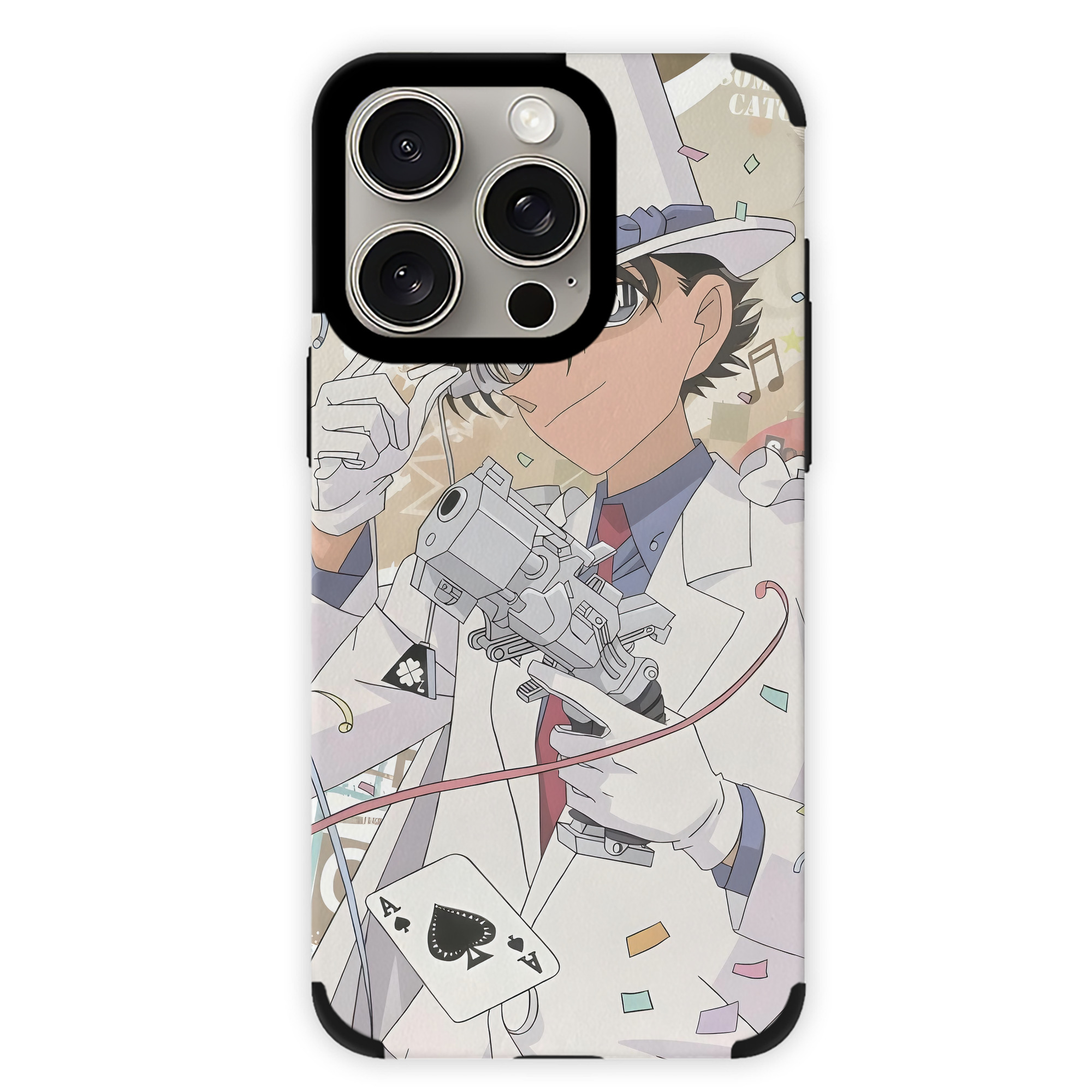 （画像用） 名探偵コナン Detective Conan 【iPhone15ProMax対応】 PUレザー スマホケース 耐衝撃＆黄変防止