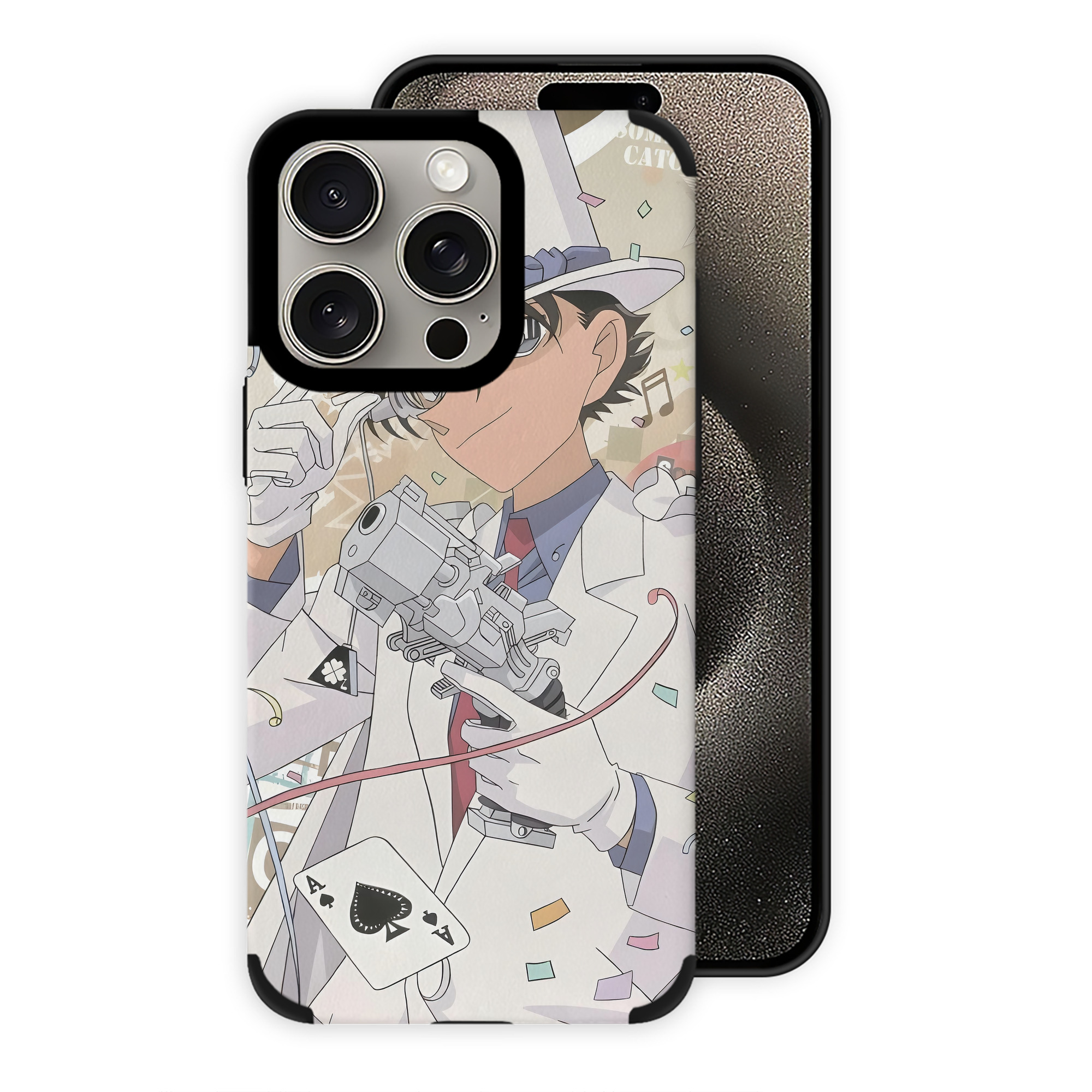 （画像用） 名探偵コナン Detective Conan 【iPhone15ProMax対応】 PUレザー スマホケース 耐衝撃＆黄変防止
