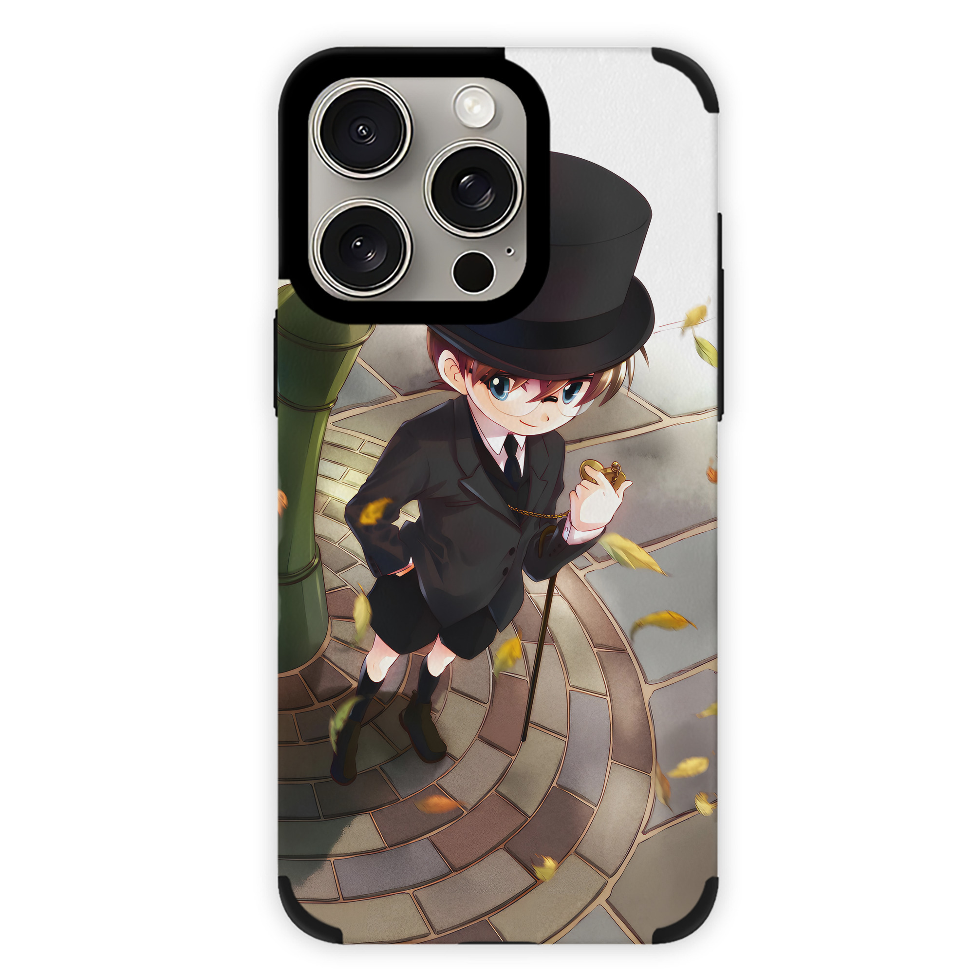 （画像用） 名探偵コナン Detective Conan 【iPhone15ProMax対応】 PUレザー スマホケース 耐衝撃＆黄変防止