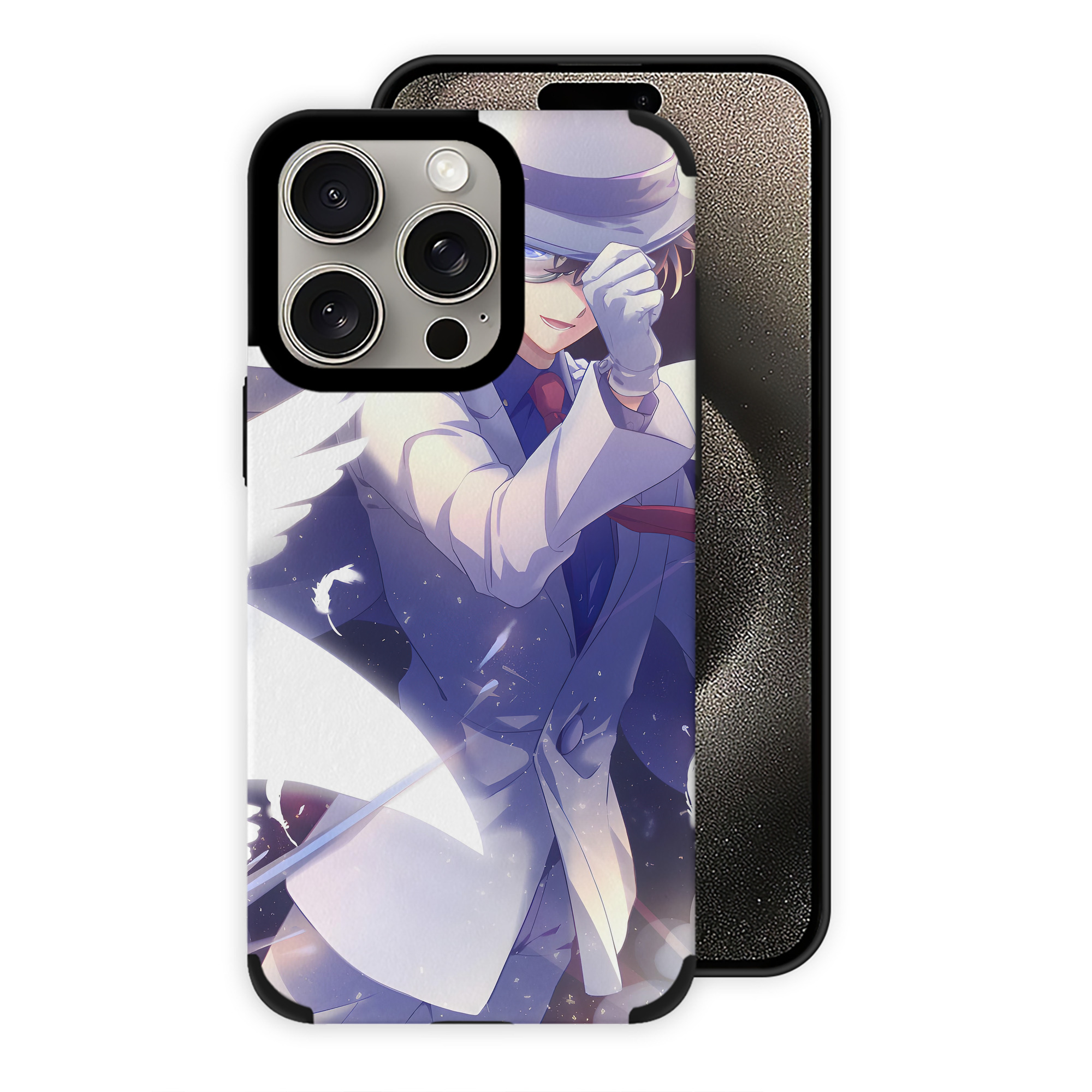 （画像用） 名探偵コナン Detective Conan 【iPhone15ProMax対応】 PUレザー スマホケース 耐衝撃＆黄変防止