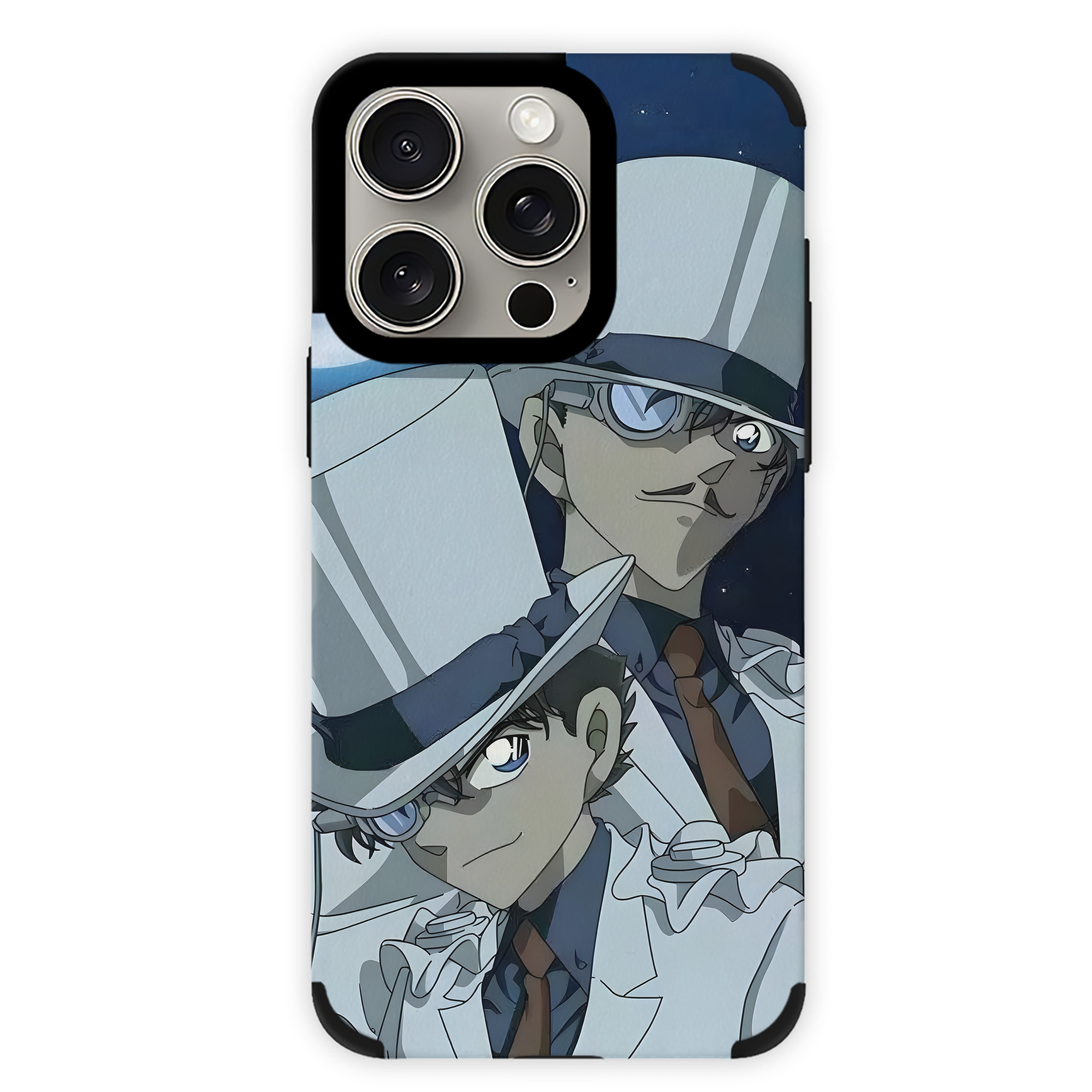 （画像用） 名探偵コナン Detective Conan 【iPhone15ProMax対応】 PUレザー スマホケース 耐衝撃＆黄変防止