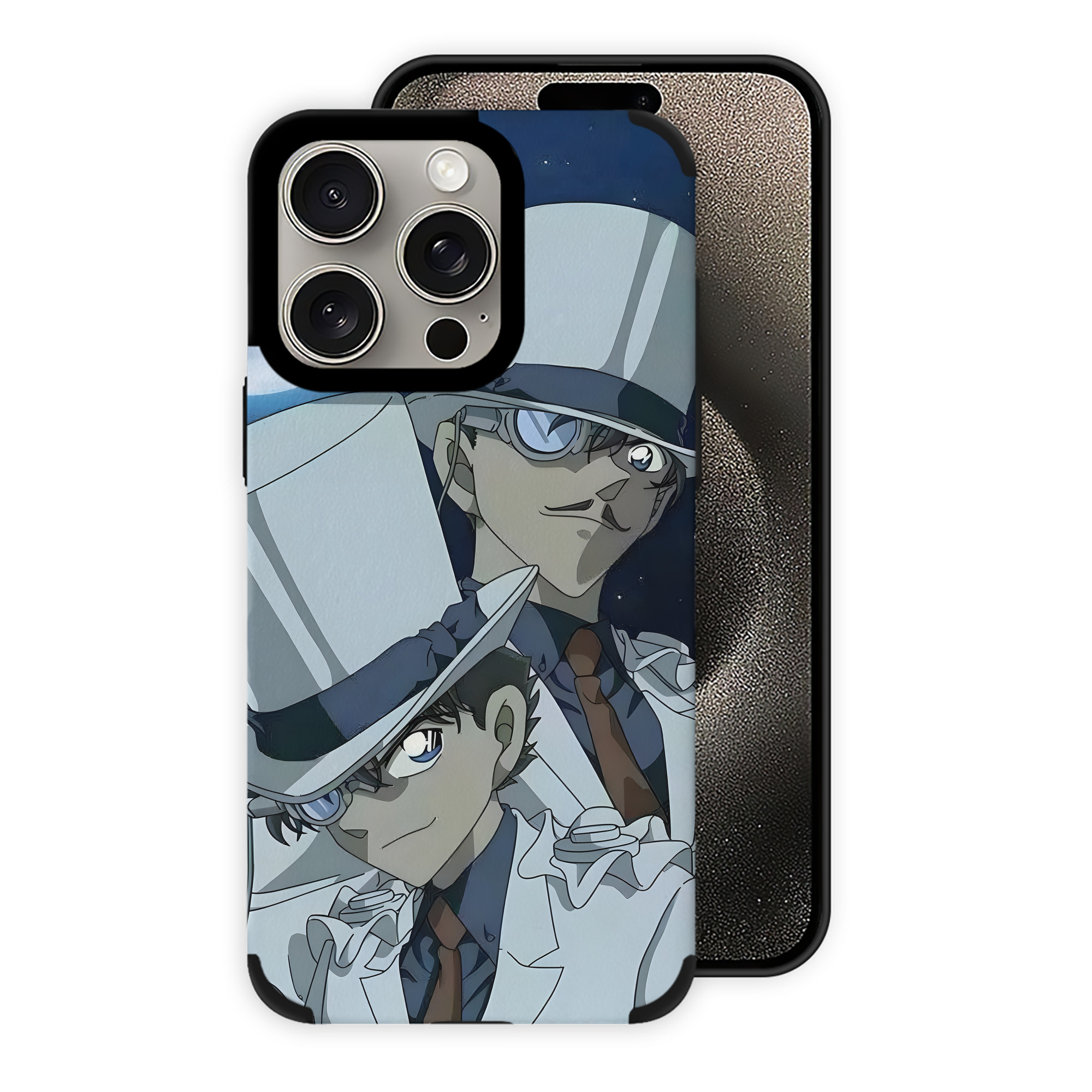 （画像用） 名探偵コナン Detective Conan 【iPhone15ProMax対応】 PUレザー スマホケース 耐衝撃＆黄変防止