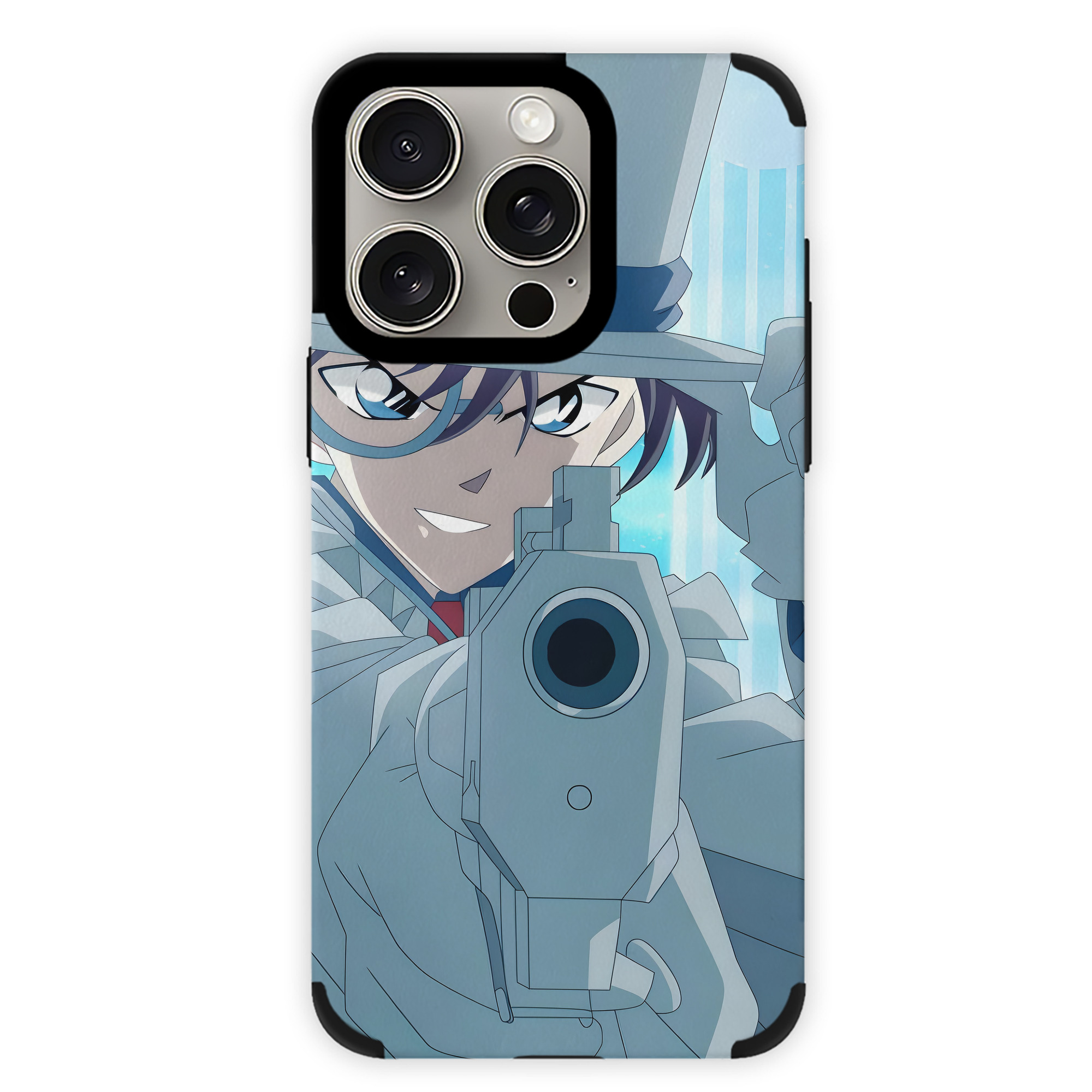 （画像用） 名探偵コナン Detective Conan 【iPhone15ProMax対応】 PUレザー スマホケース 耐衝撃＆黄変防止