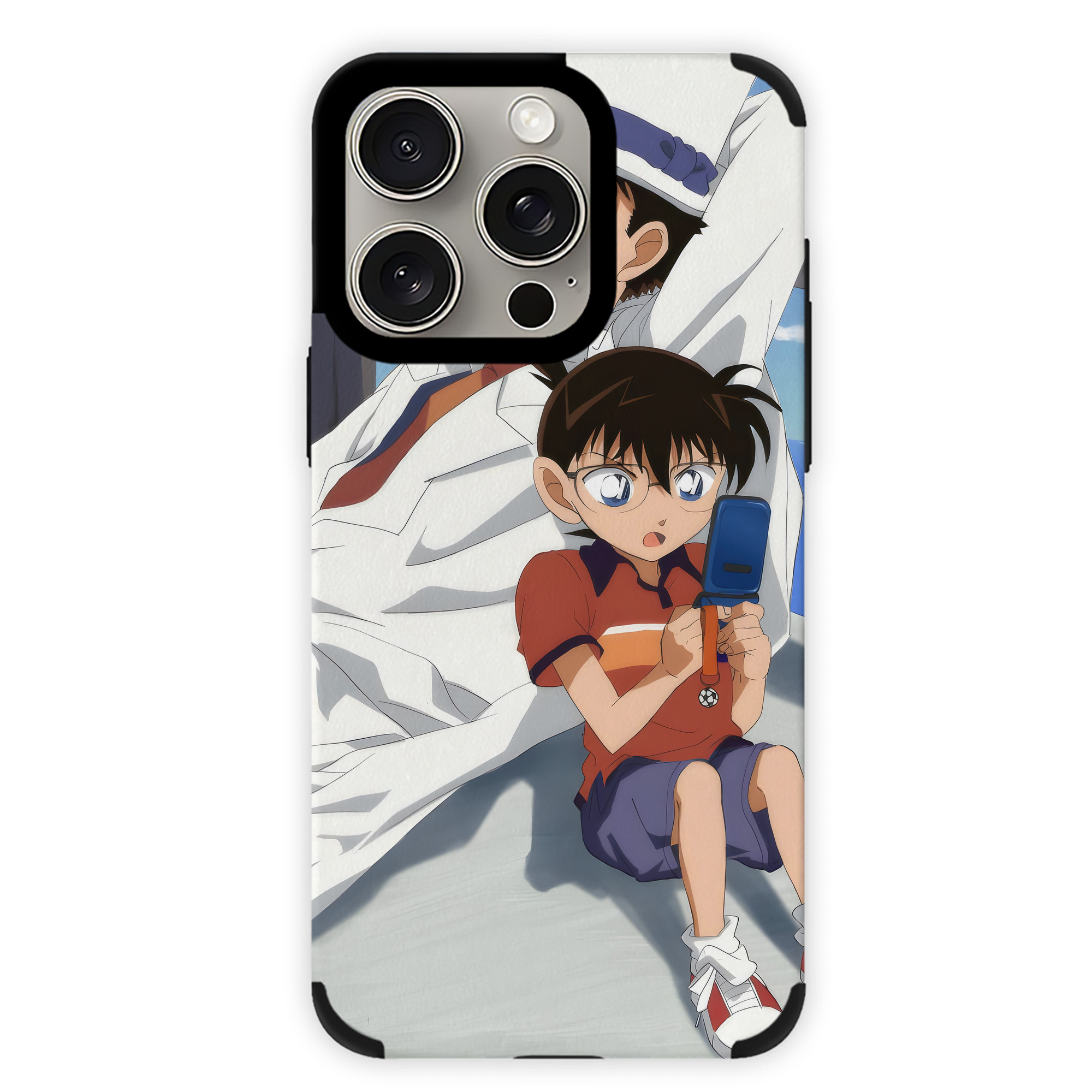 （画像用） 名探偵コナン Detective Conan 【iPhone15ProMax対応】 PUレザー スマホケース 耐衝撃＆黄変防止