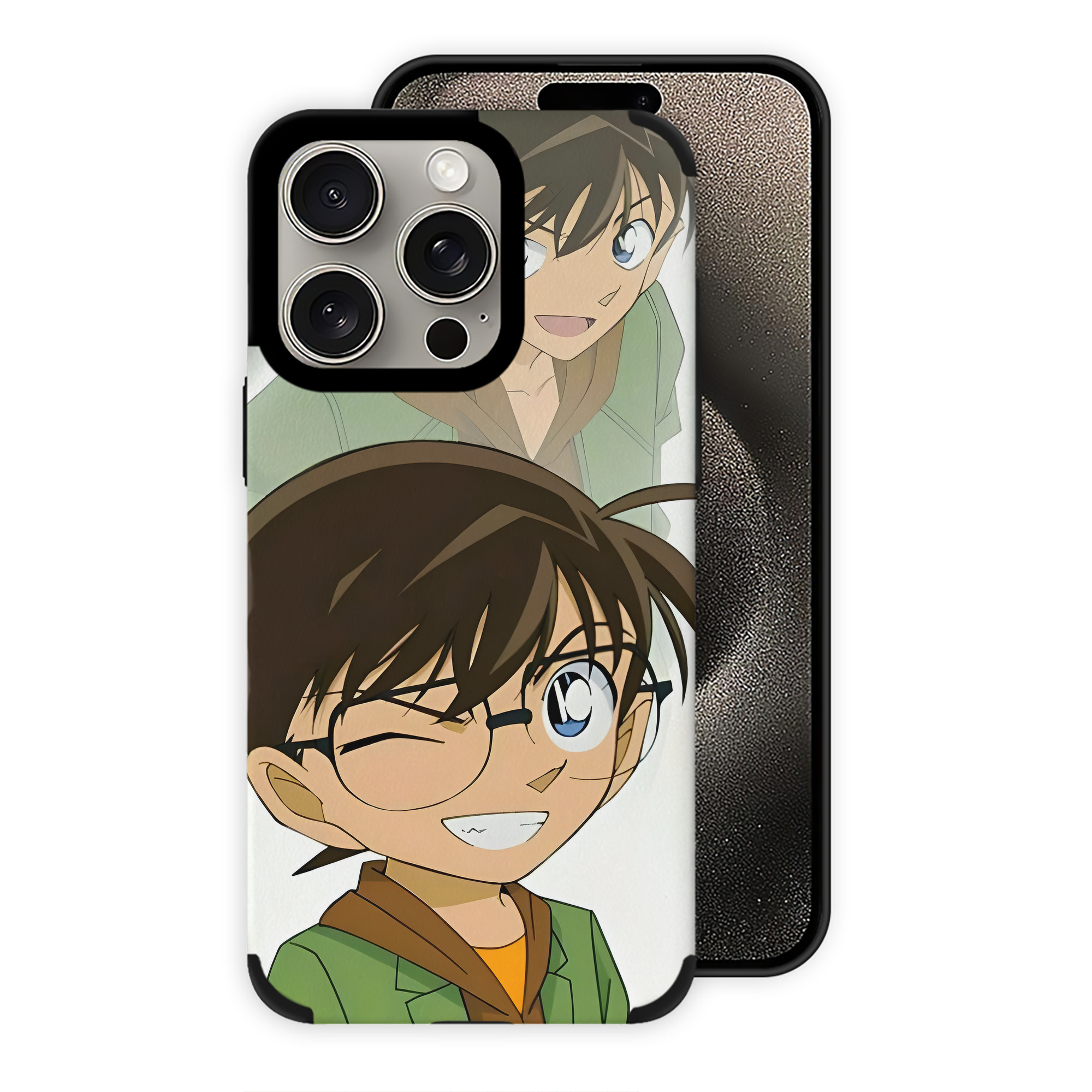 （画像用） 名探偵コナン Detective Conan 【iPhone15ProMax対応】 PUレザー スマホケース 耐衝撃＆黄変防止