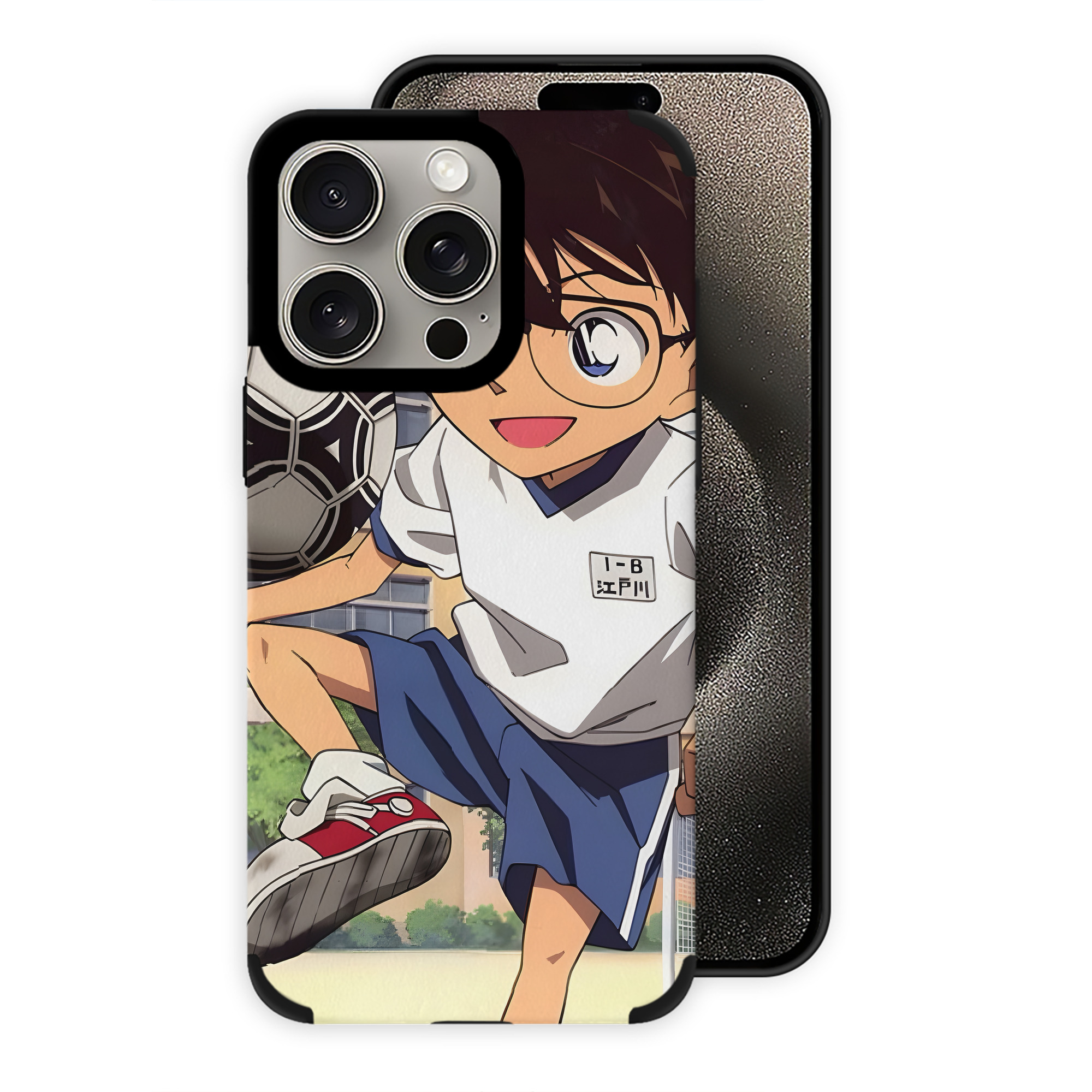 （画像用） 名探偵コナン Detective Conan 【iPhone15ProMax対応】 PUレザー スマホケース 耐衝撃＆黄変防止