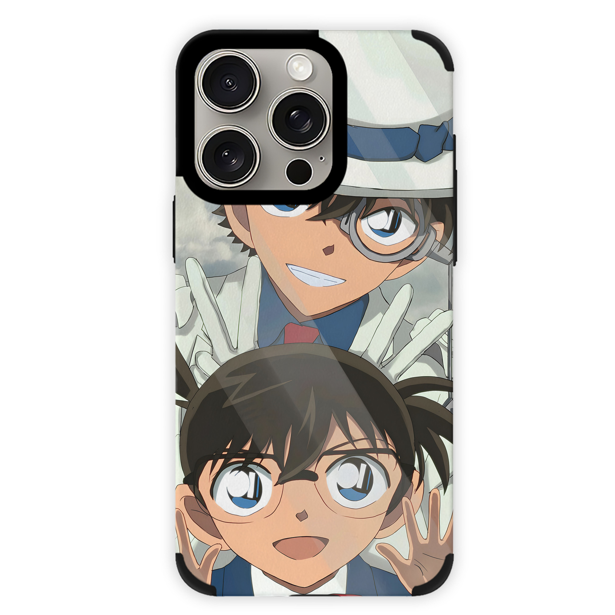 （画像用） 名探偵コナン Detective Conan 【iPhone15ProMax対応】 PUレザー スマホケース 耐衝撃＆黄変防止