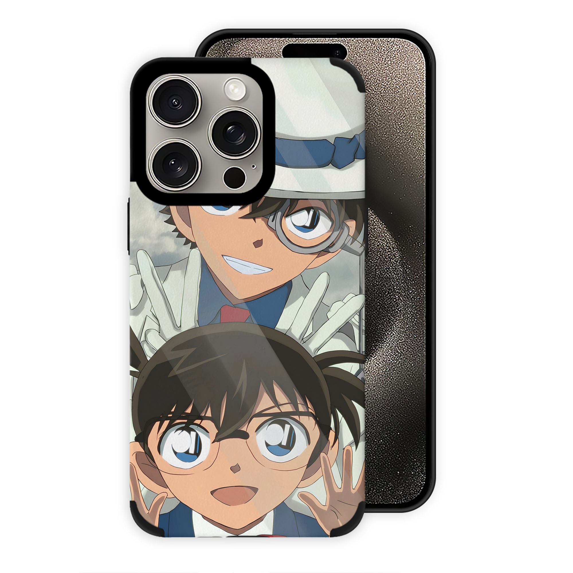 （画像用） 名探偵コナン Detective Conan 【iPhone15ProMax対応】 PUレザー スマホケース 耐衝撃＆黄変防止